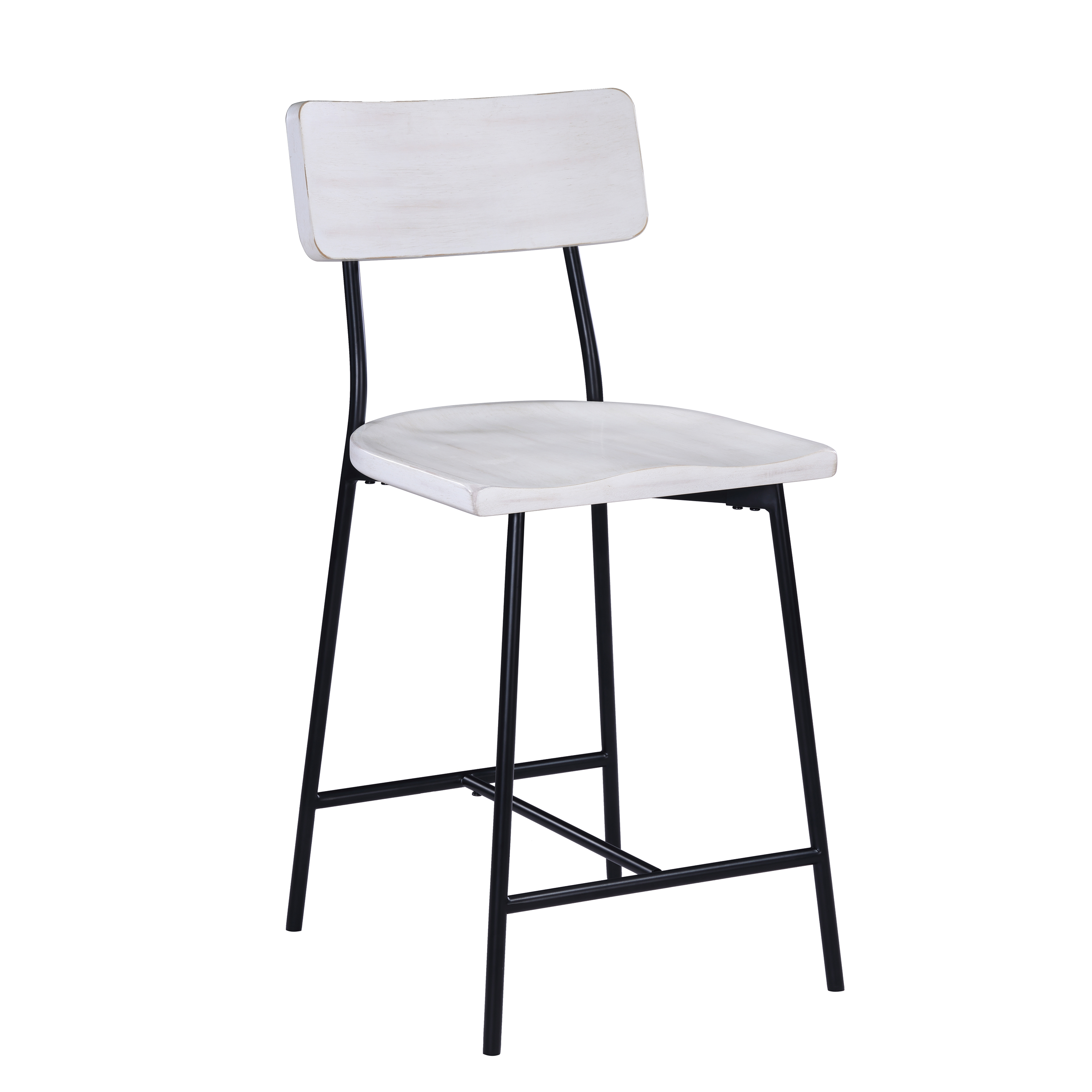 Baylor 24.25" H Saddle-Seat Counter Stool with Curved Backrest – image 3