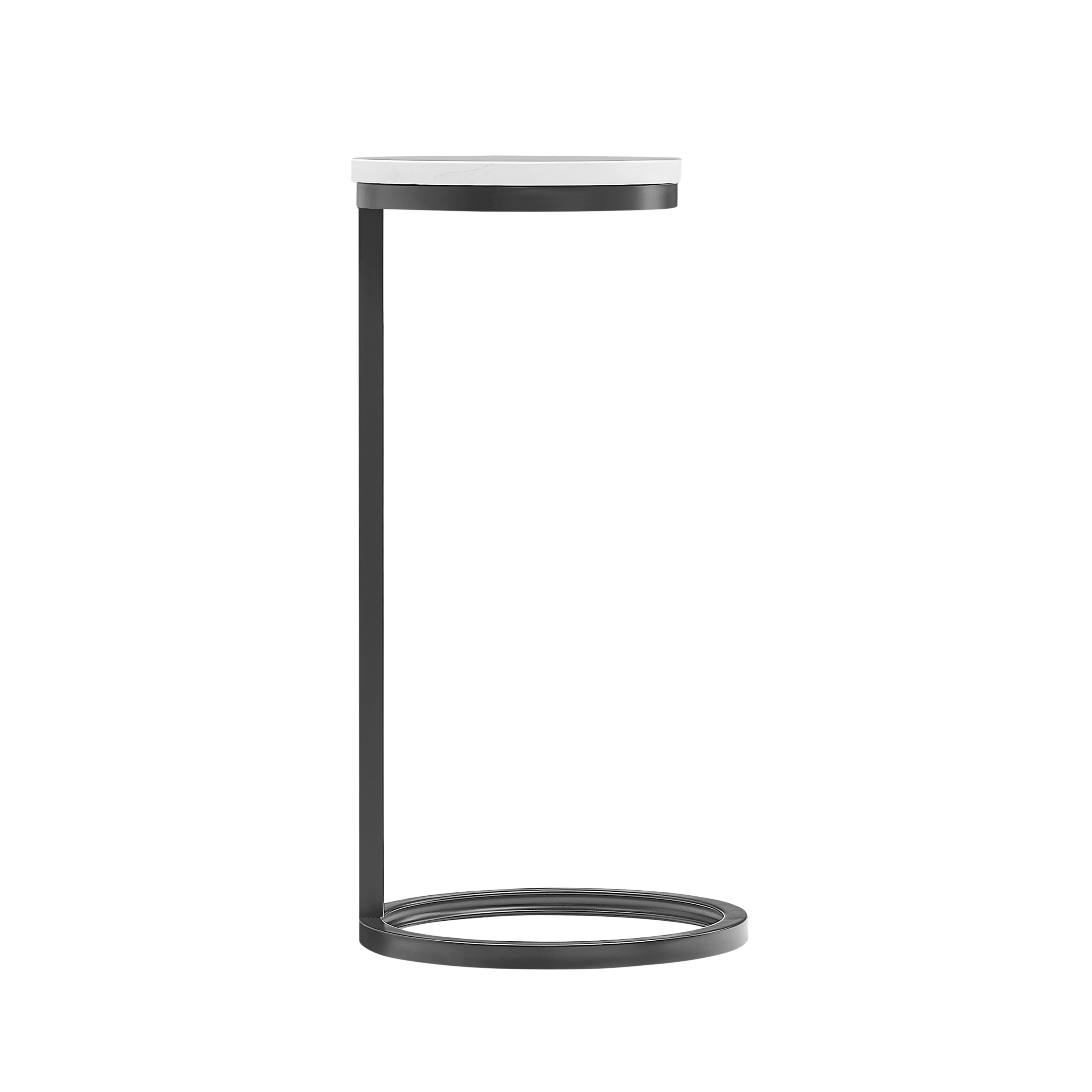 Cian Round Marble Accent C-Table - Sleek Space-Saving Design – image 6