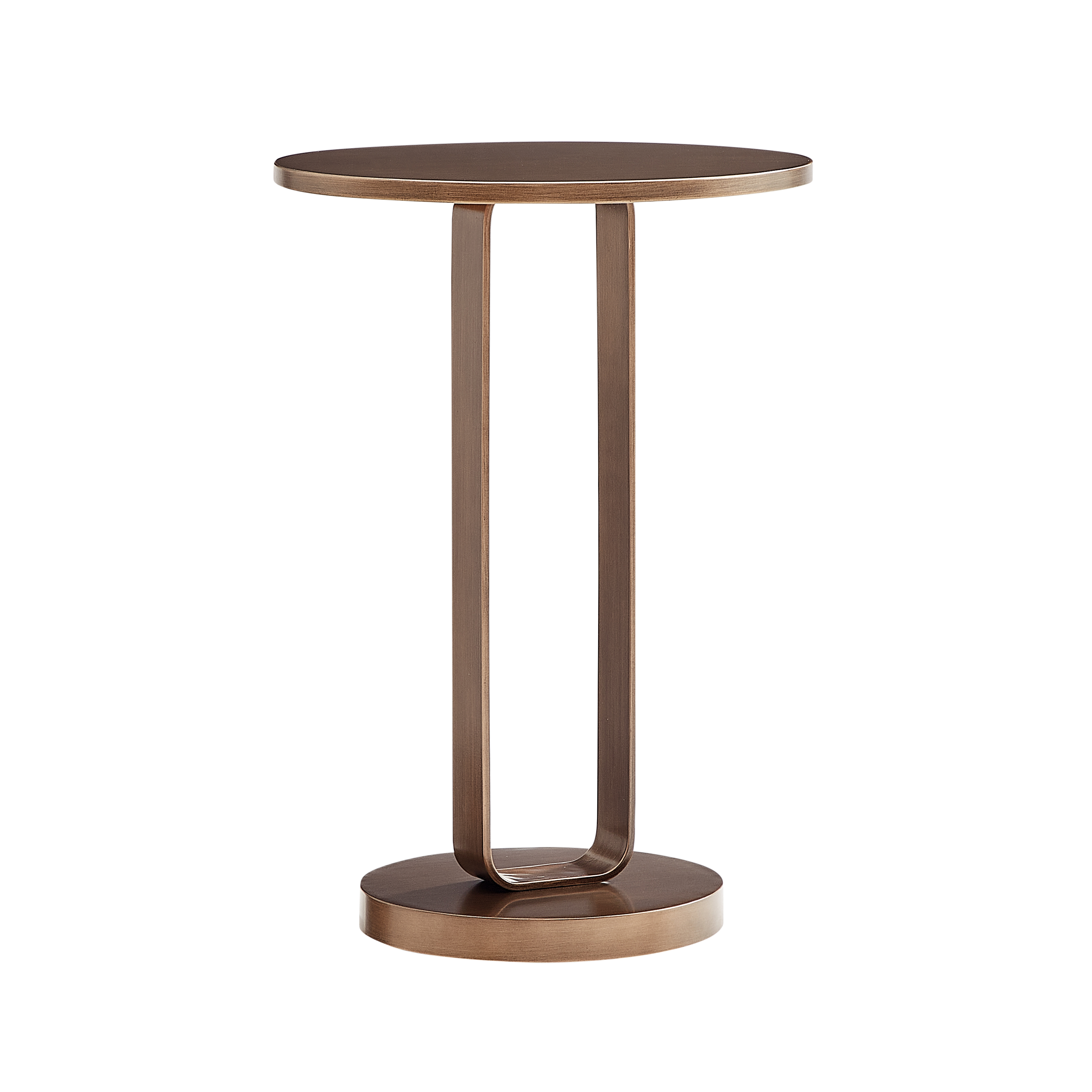 Talia Sculptural Round Accent Table in Antique Bronze – image 2