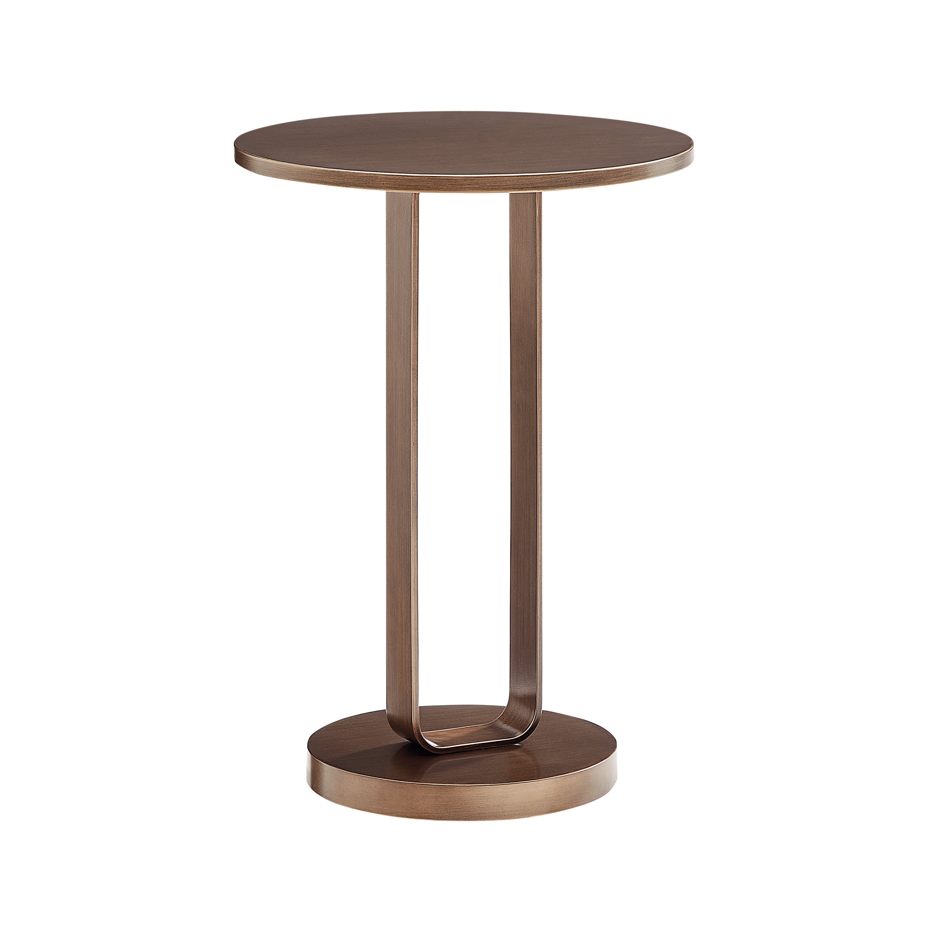 Talia Sculptural Round Accent Table in Antique Bronze – image 3