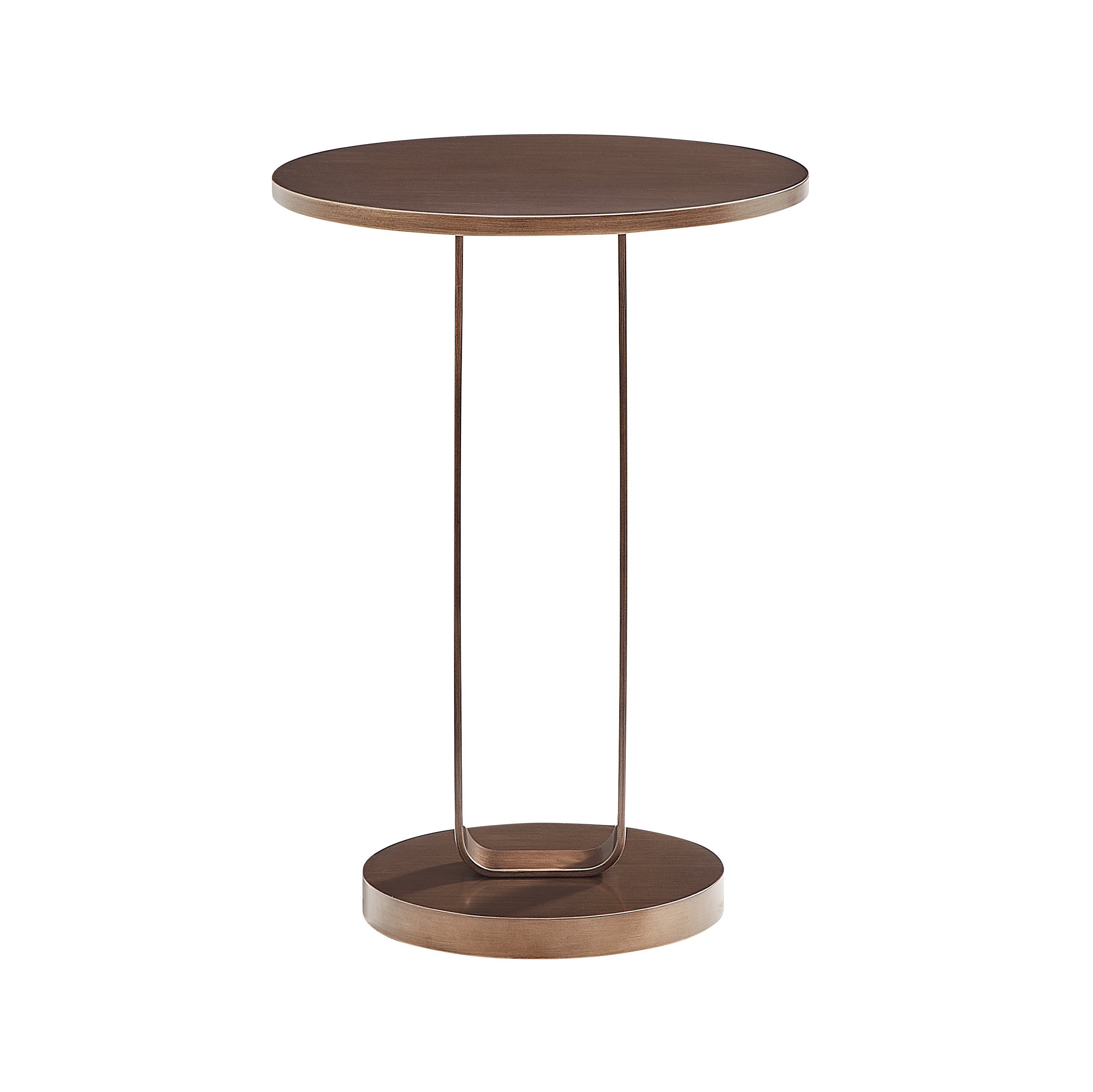 Talia Sculptural Round Accent Table in Antique Bronze – image 4
