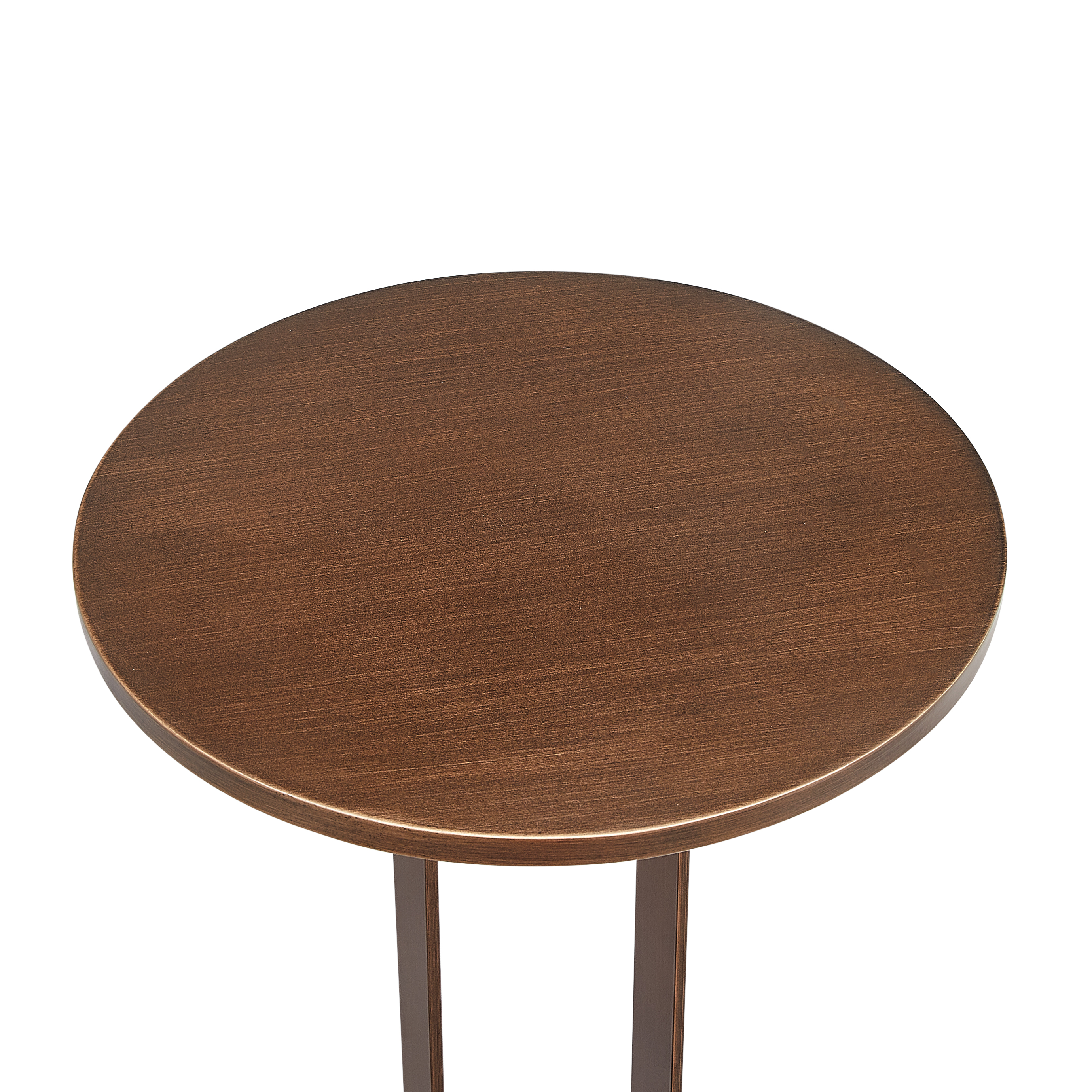 Talia Sculptural Round Accent Table in Antique Bronze – image 6