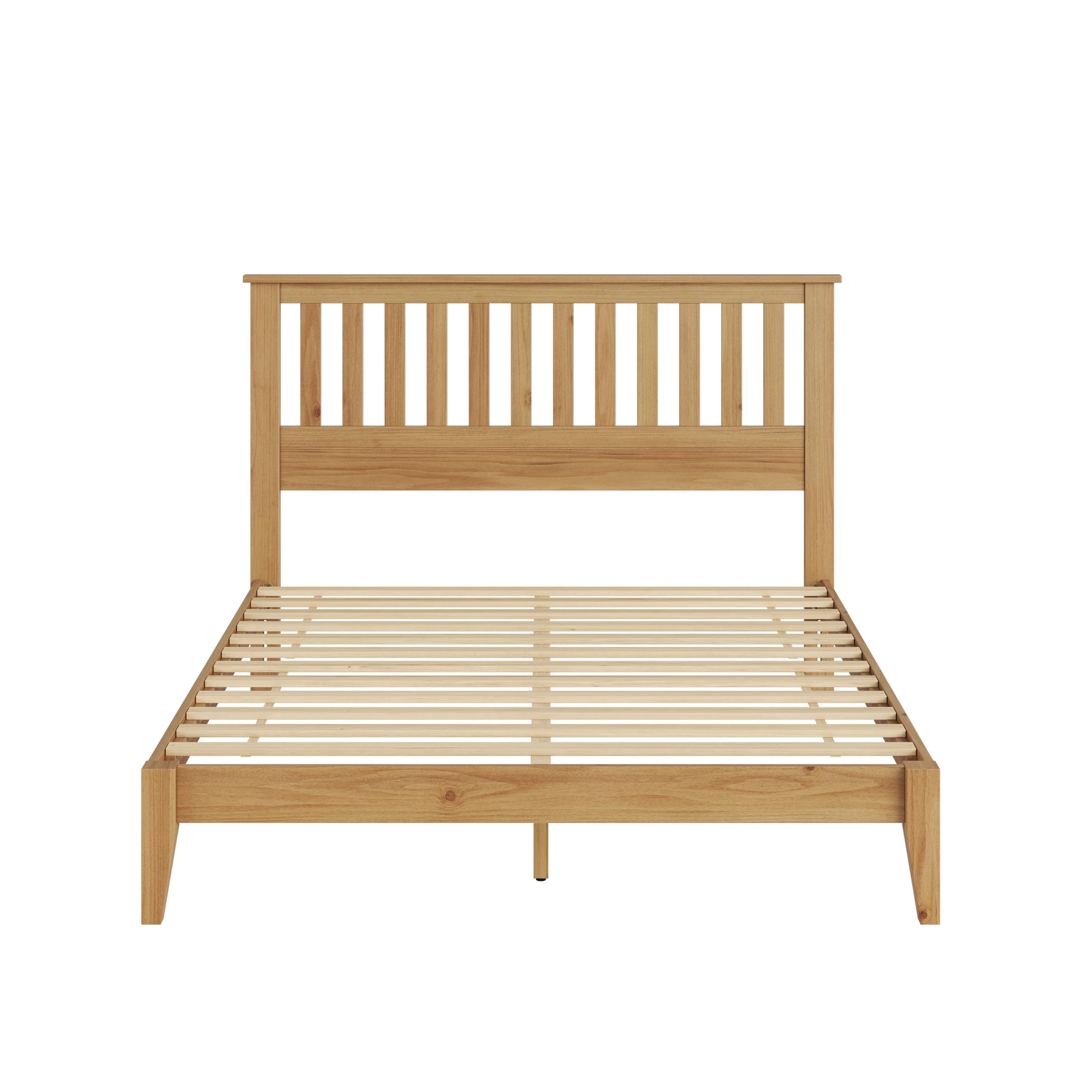 Serene Mission Style Platform Bed in Pine – image 5