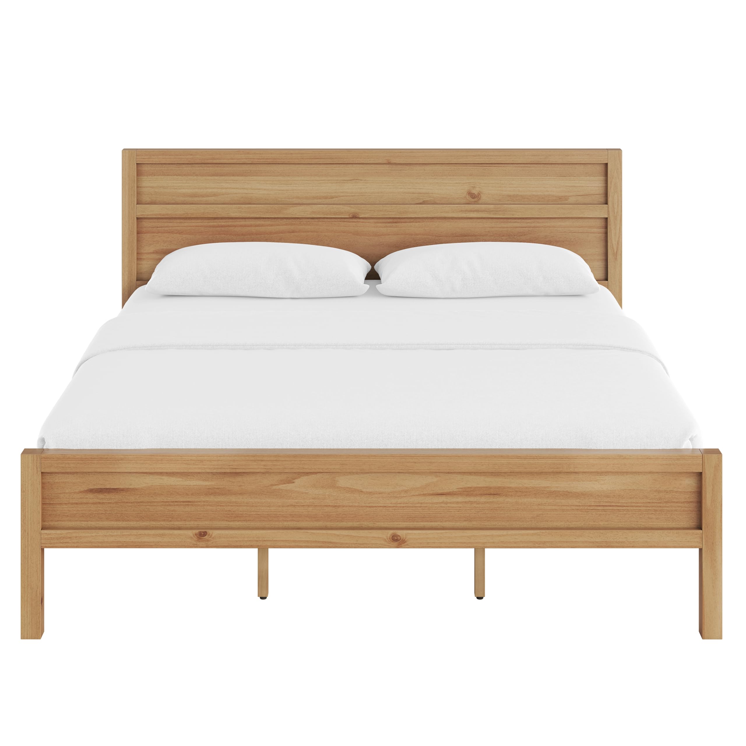 Clean-Line Platform Bed in Pine – image 3