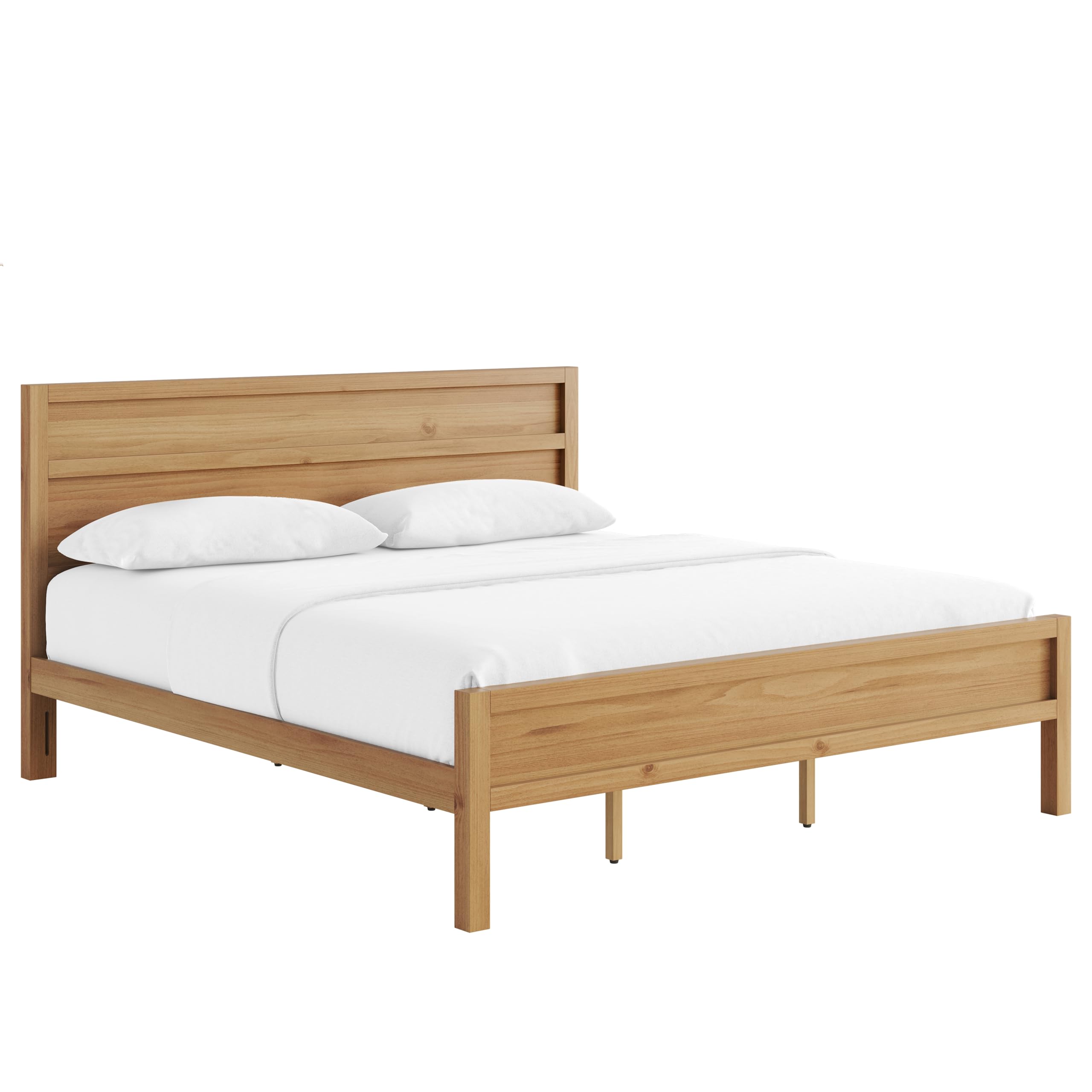 Clean-Line Platform Bed in Pine – image 4