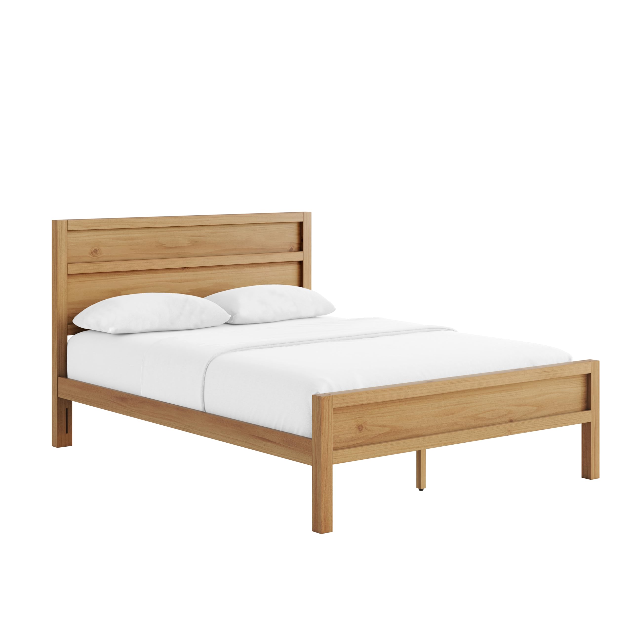 Clean-Line Platform Bed in Pine – image 4