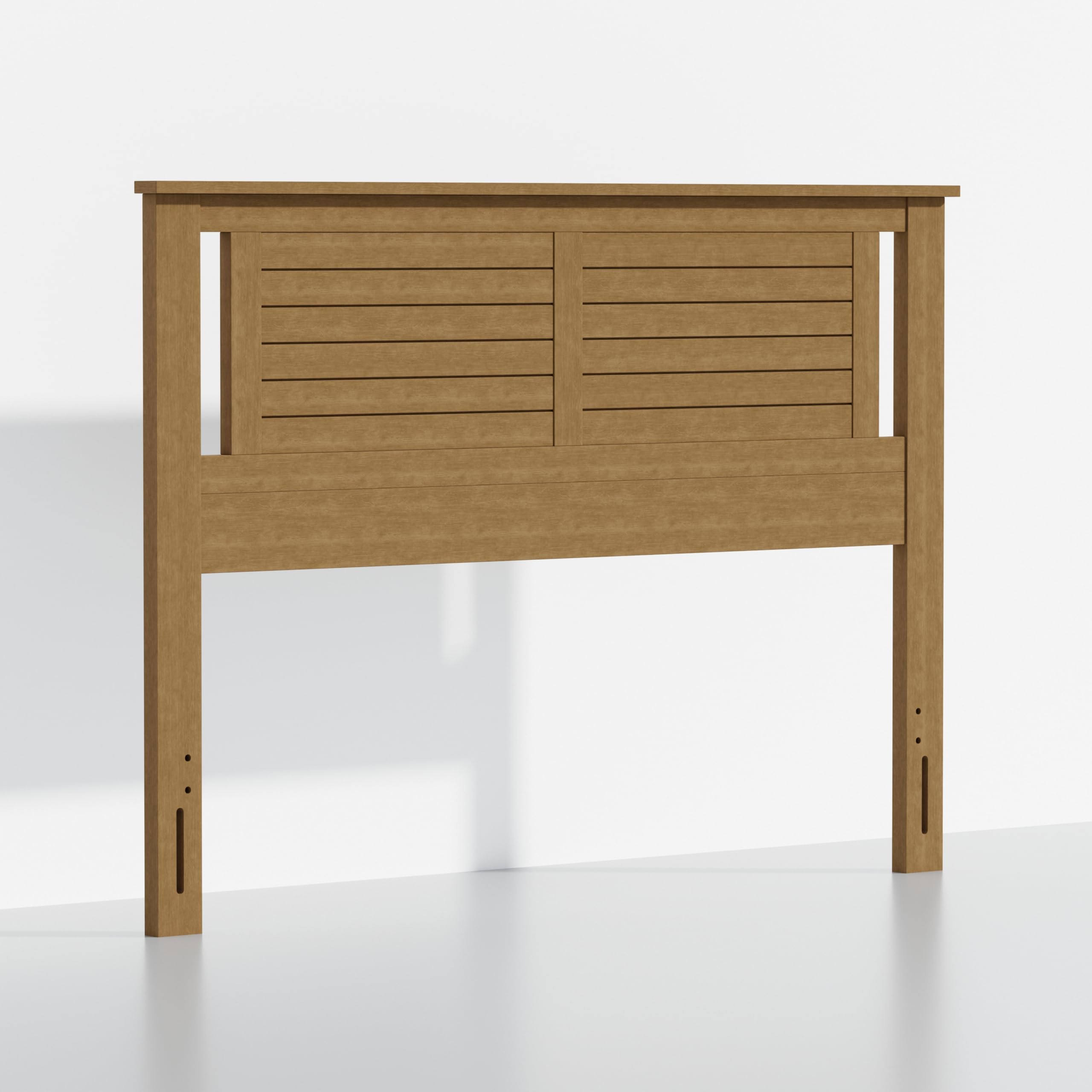 Serene Solid Wood Modern Farmhouse Panel Headboard with Horizontal Scoring in Pine – image 4