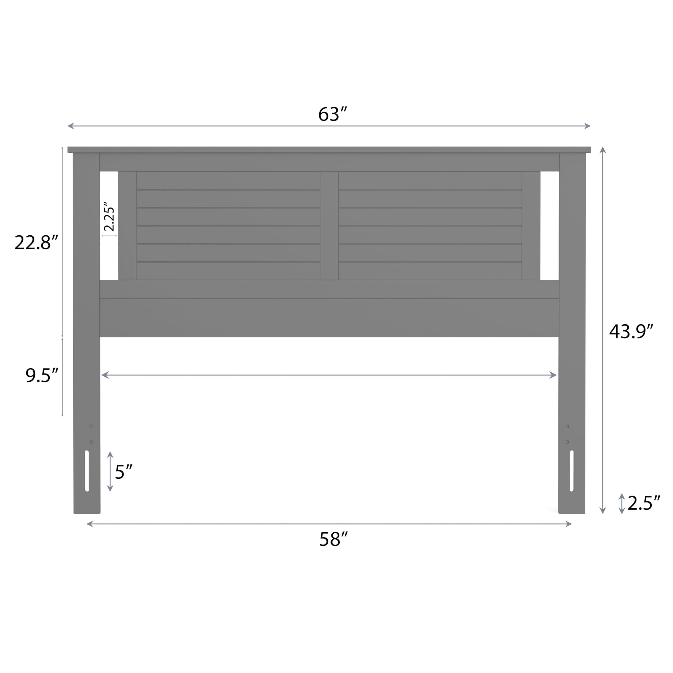 Serene Solid Wood Modern Farmhouse Panel Headboard with Horizontal Scoring in White – image 6