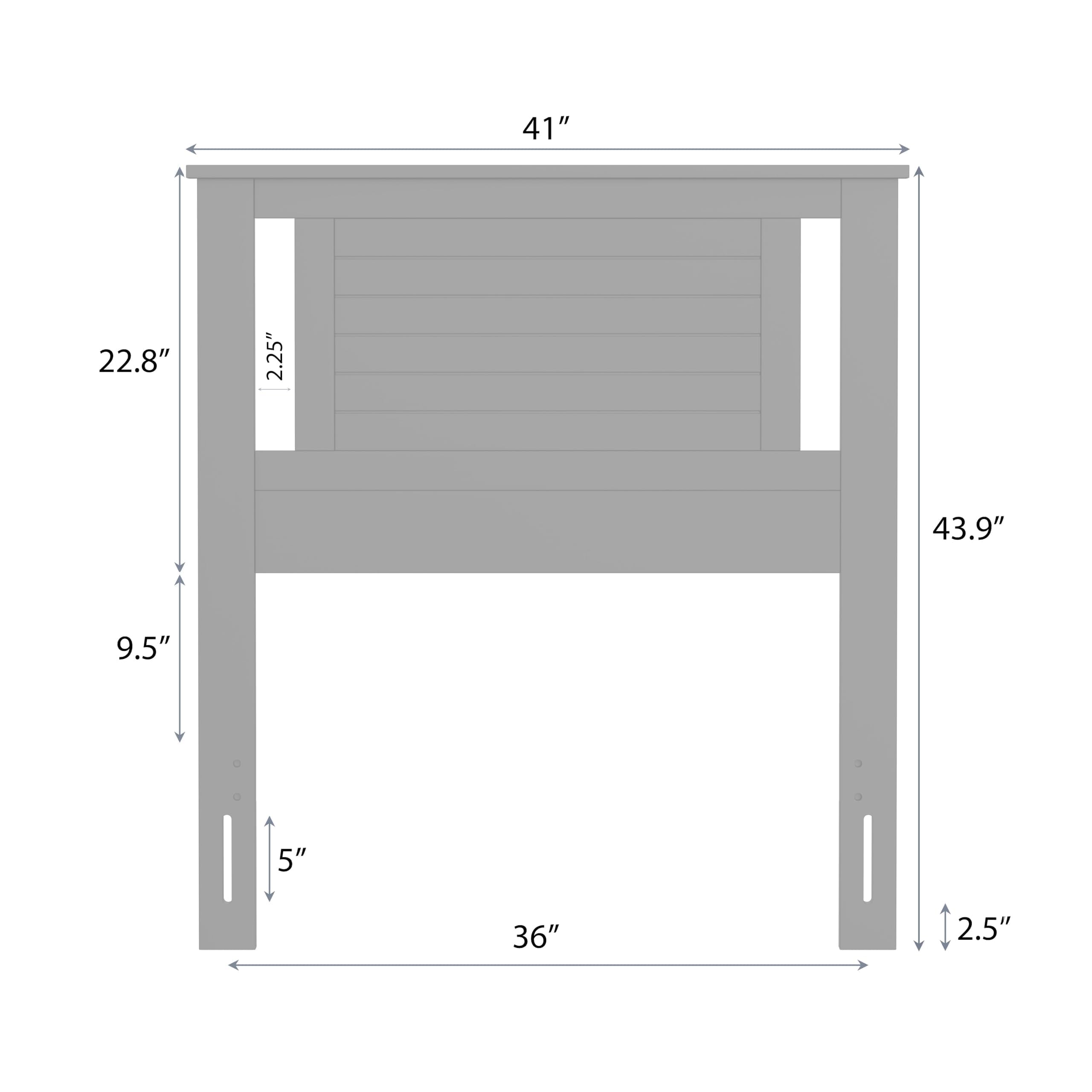 Serene Solid Wood Modern Farmhouse Panel Headboard with Horizontal Scoring in Black – image 6