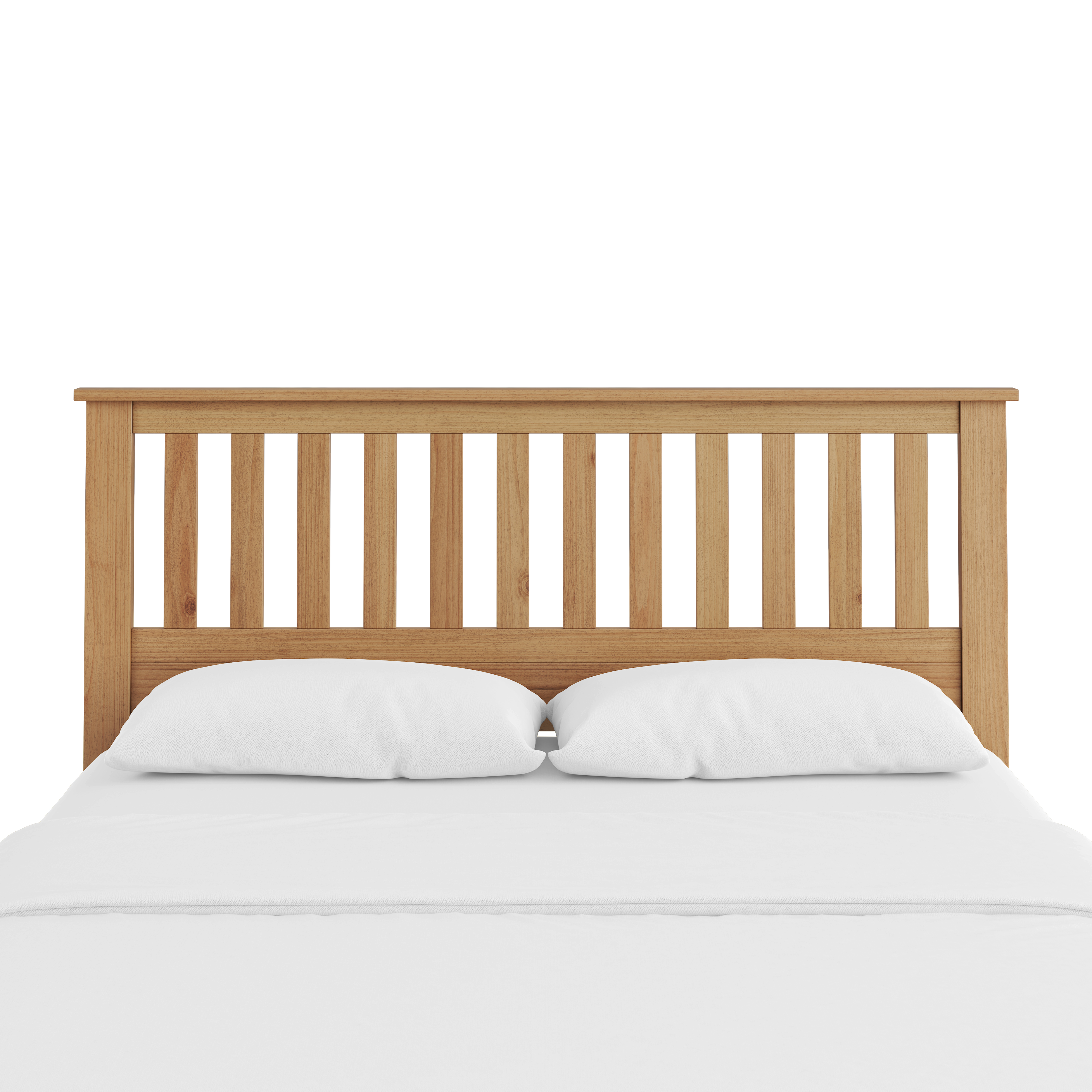 Serene Solid Wood Mission-Style Slat Headboard in Pine – image 2
