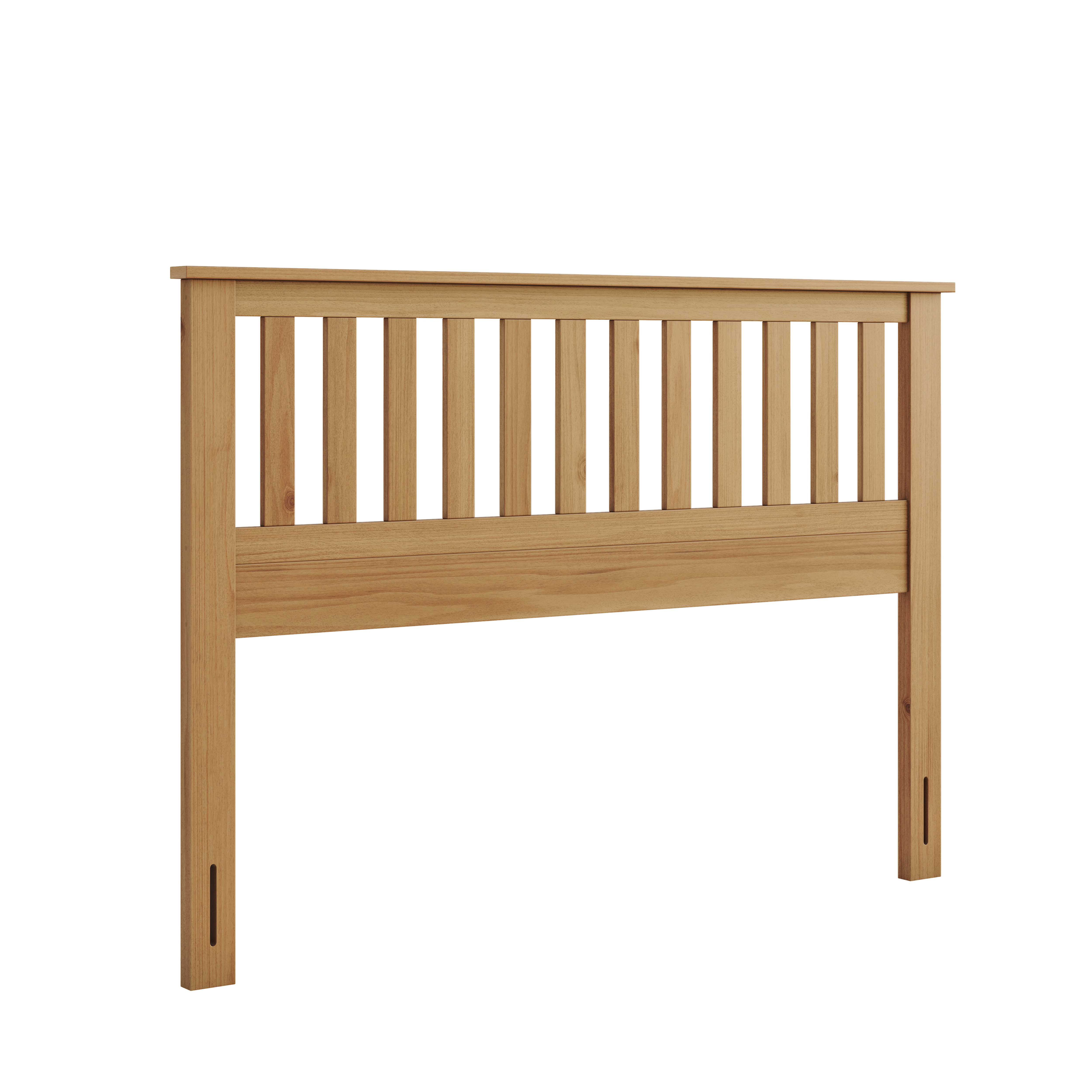 Serene Solid Wood Mission-Style Slat Headboard in Pine – image 3