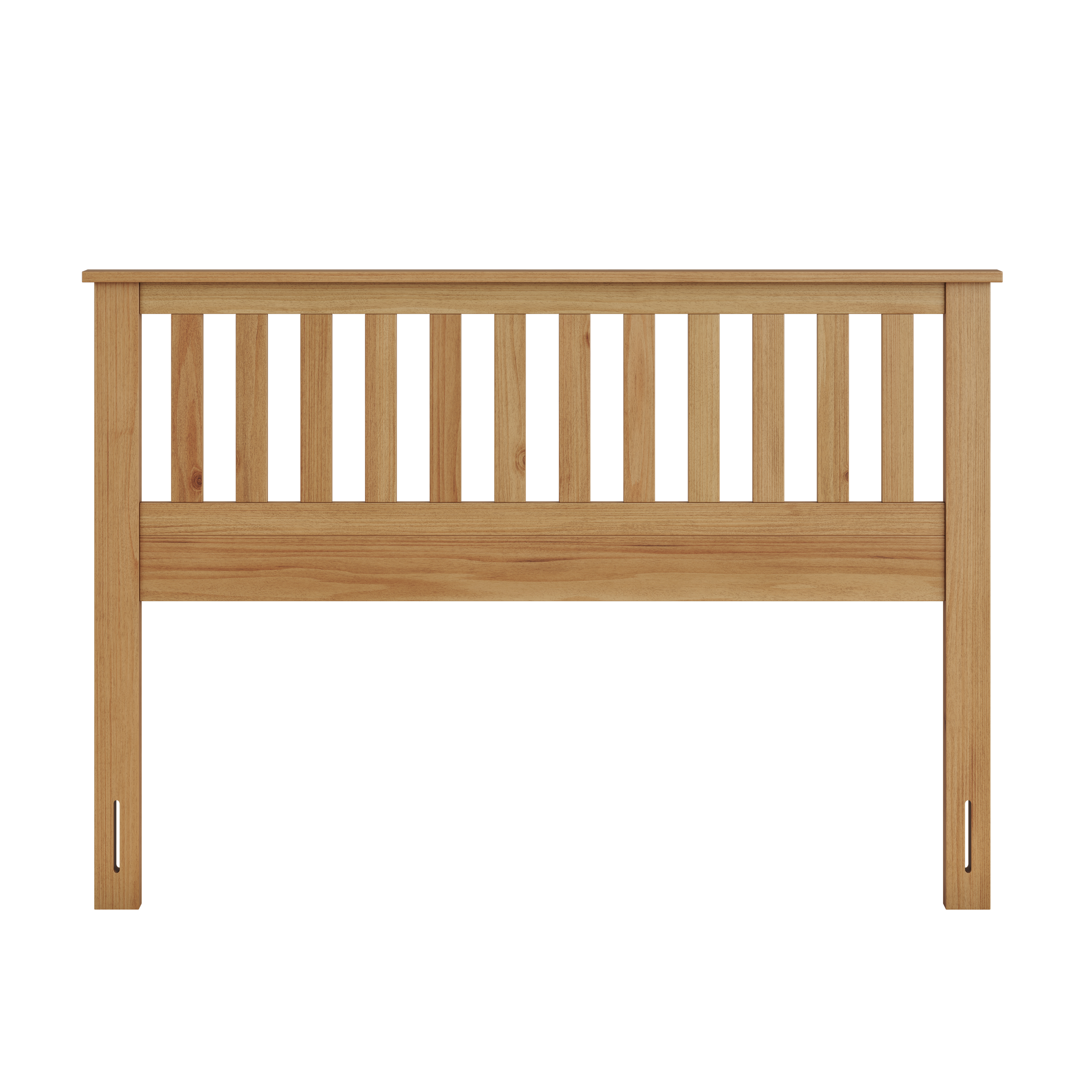 Serene Solid Wood Mission-Style Slat Headboard in Pine – image 4