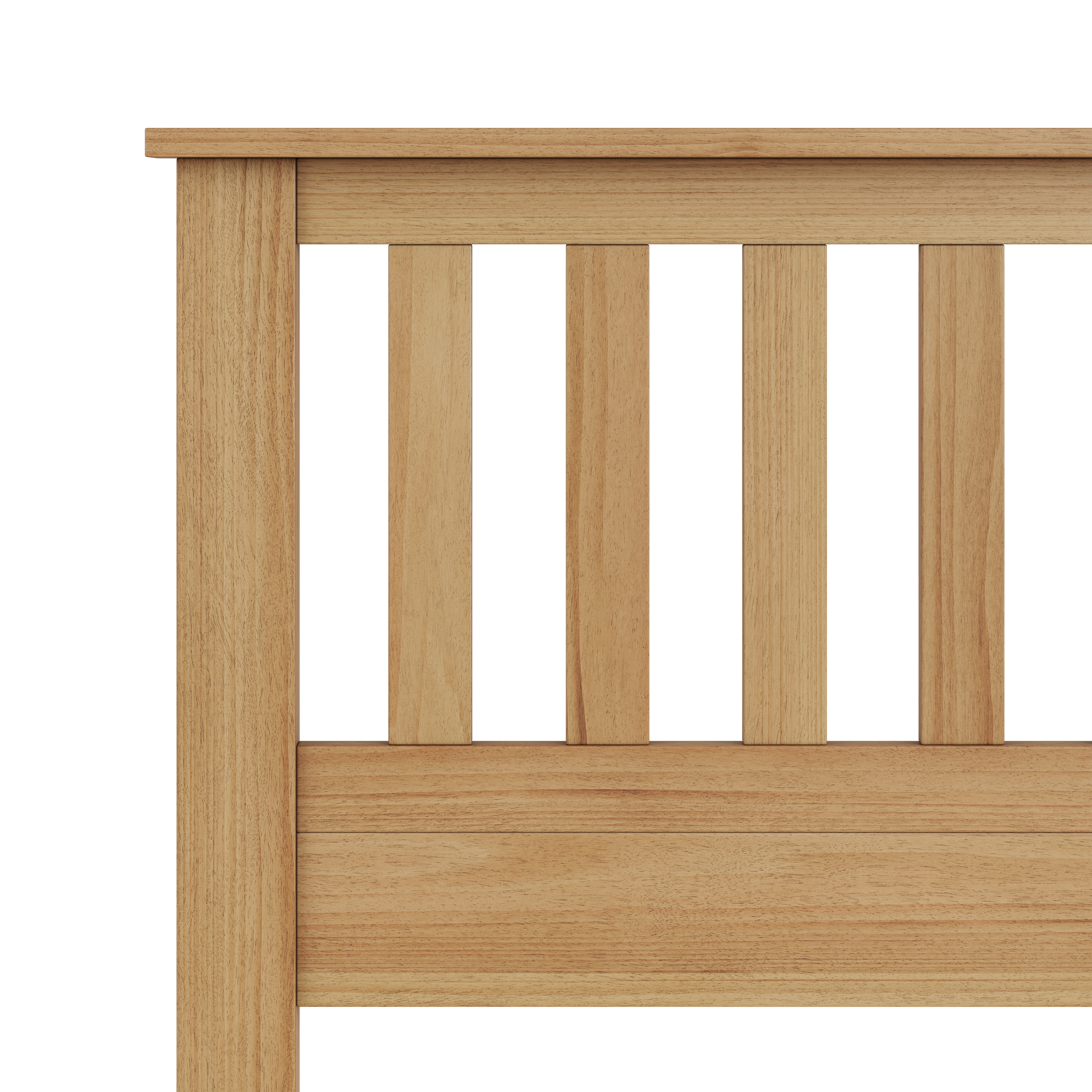 Serene Solid Wood Mission-Style Slat Headboard in Pine – image 5