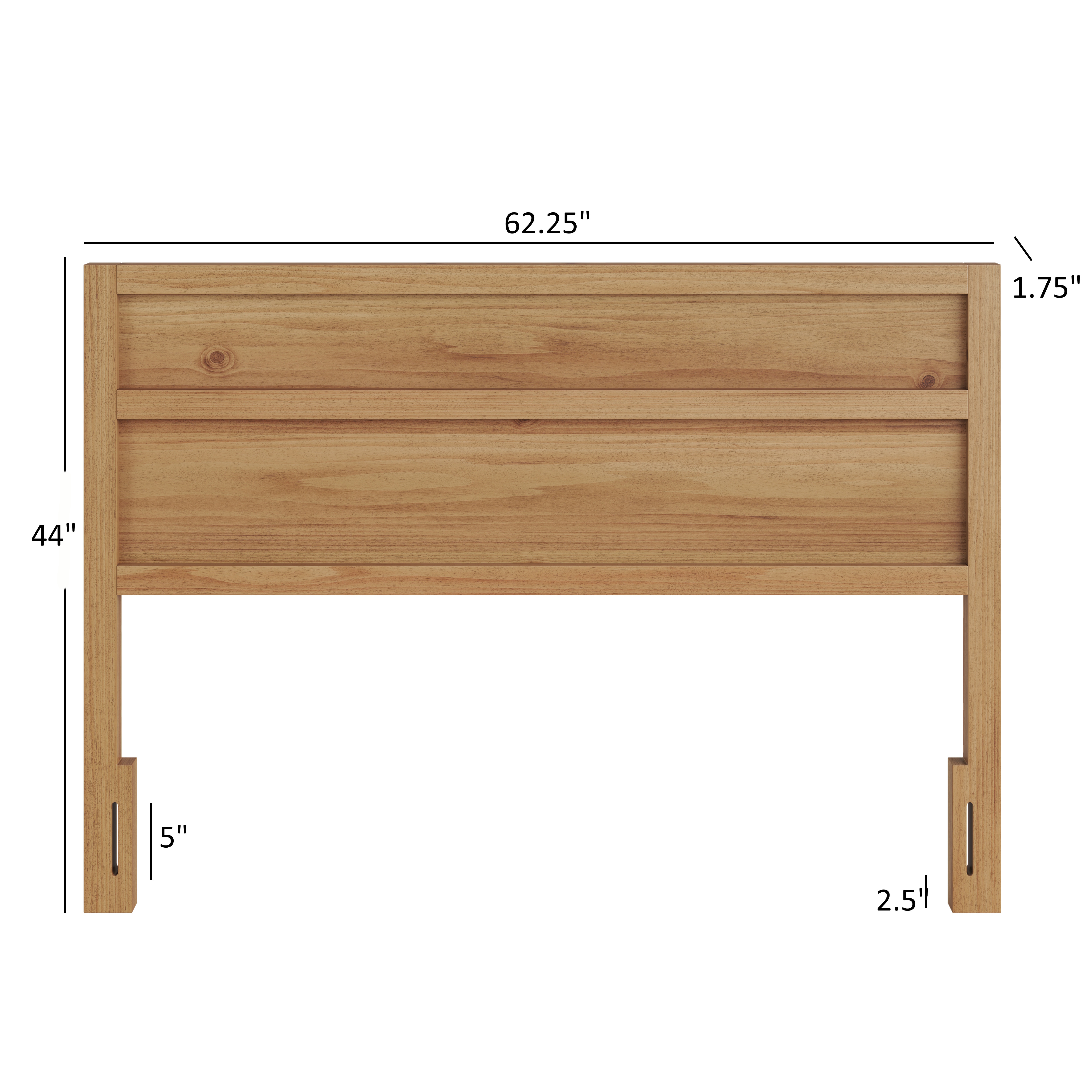 Serene Solid Wood Clean-Line Headboard in Pine – image 6