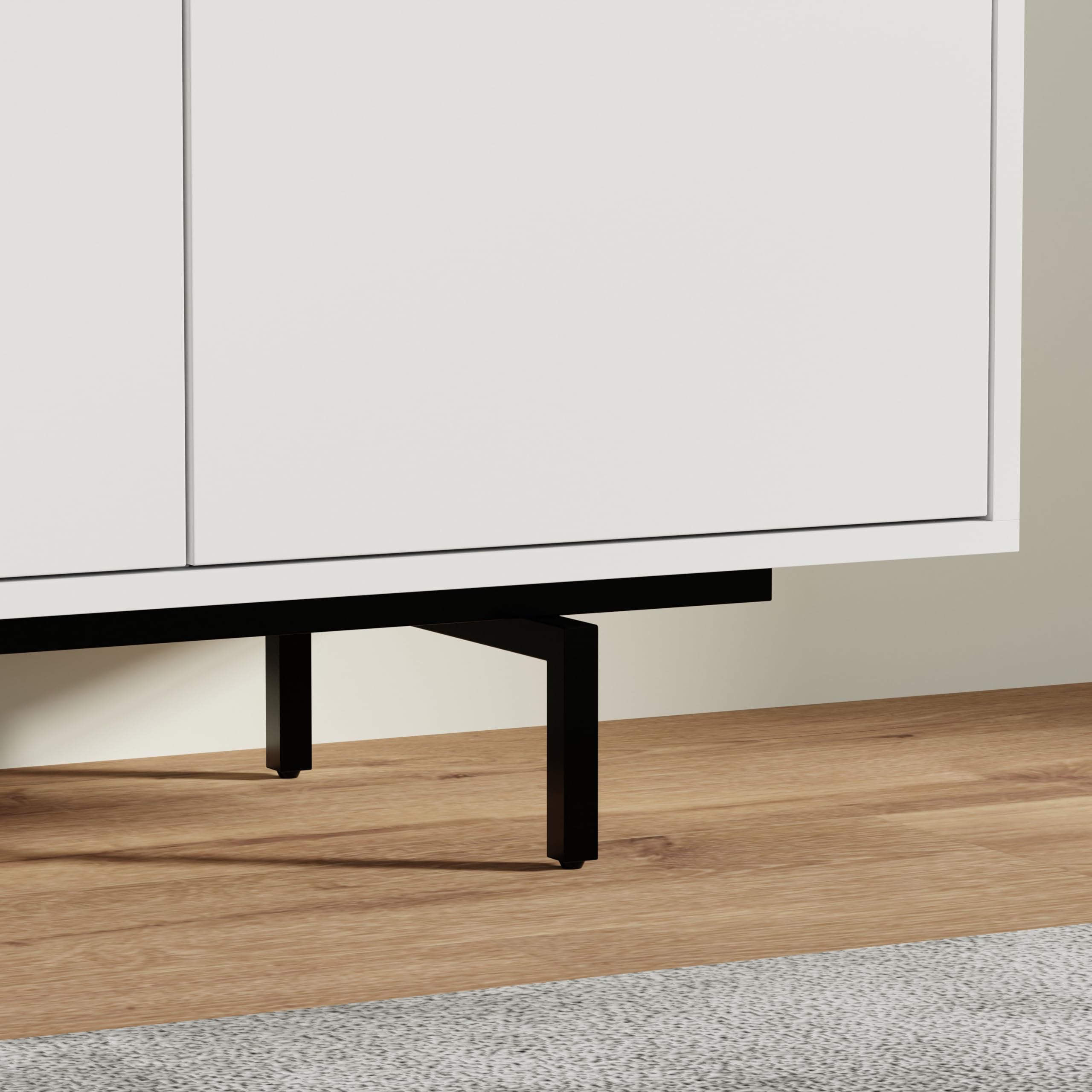 Norrhaus 75 x 20 Inch Modern TV Stand with 4-Doors – image 8