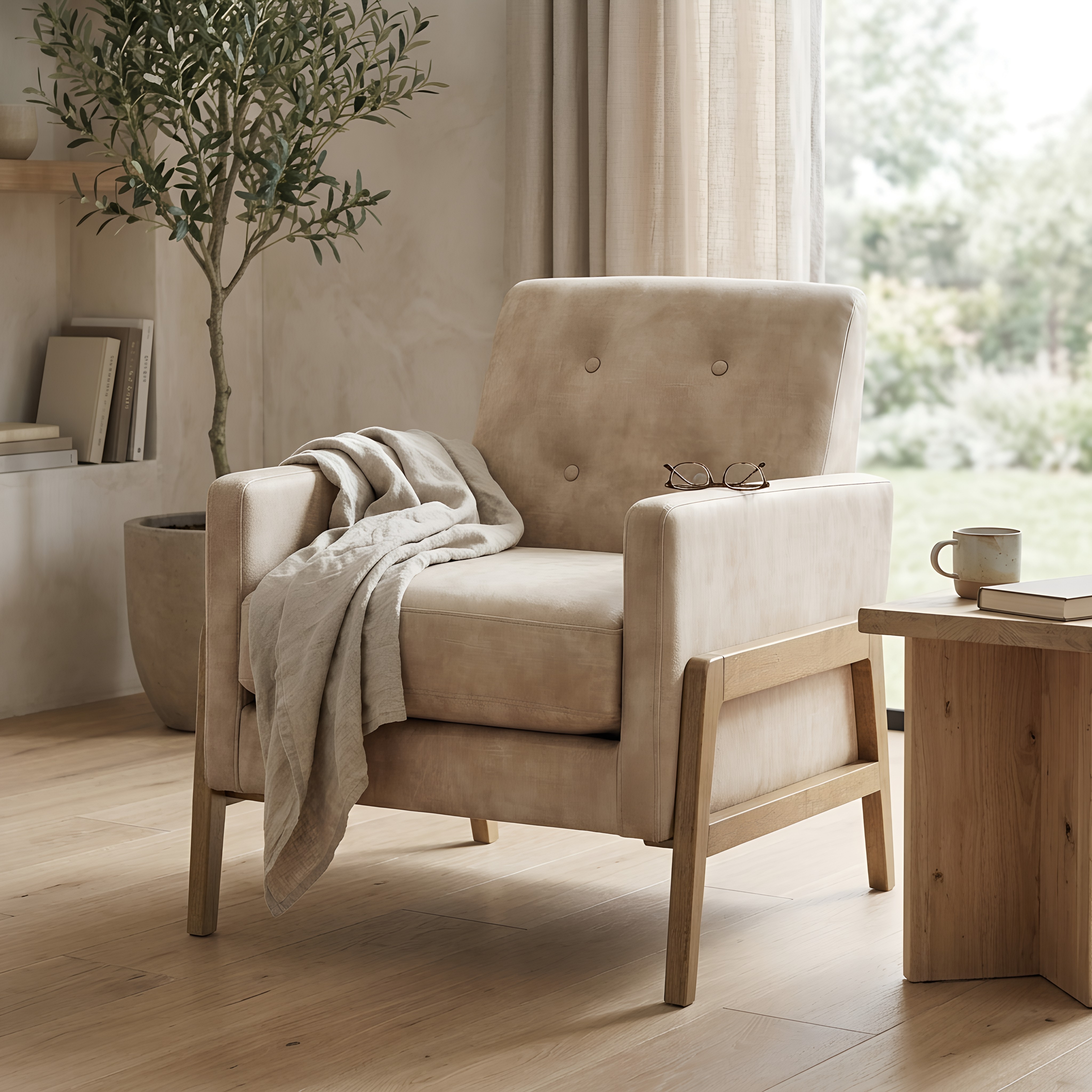 Muncie Transitional Accent Chair - Performance Fabric & Coil Spring Comfort – image 11