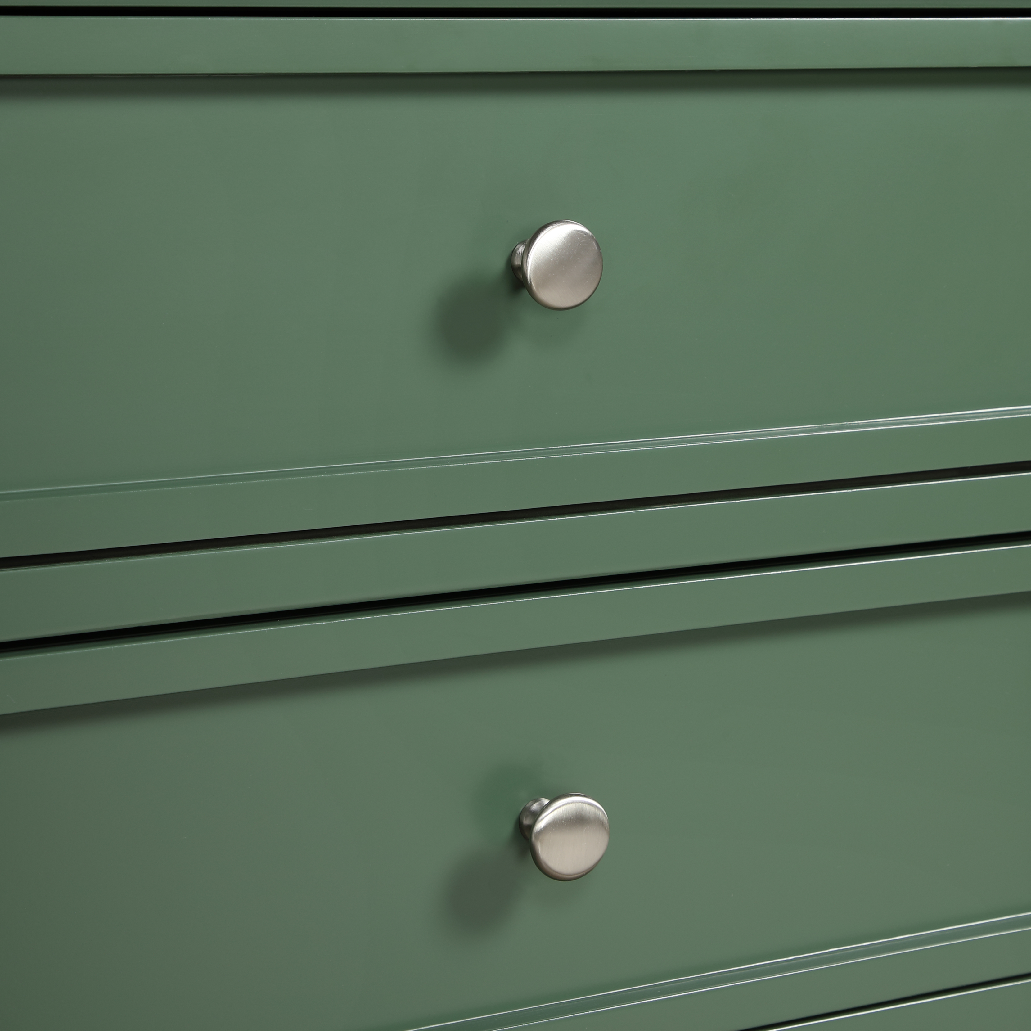 Lawton 3-Drawer Nightstand with Tapered Legs and Nickel Finished Pulls - Vintage Green – image 10