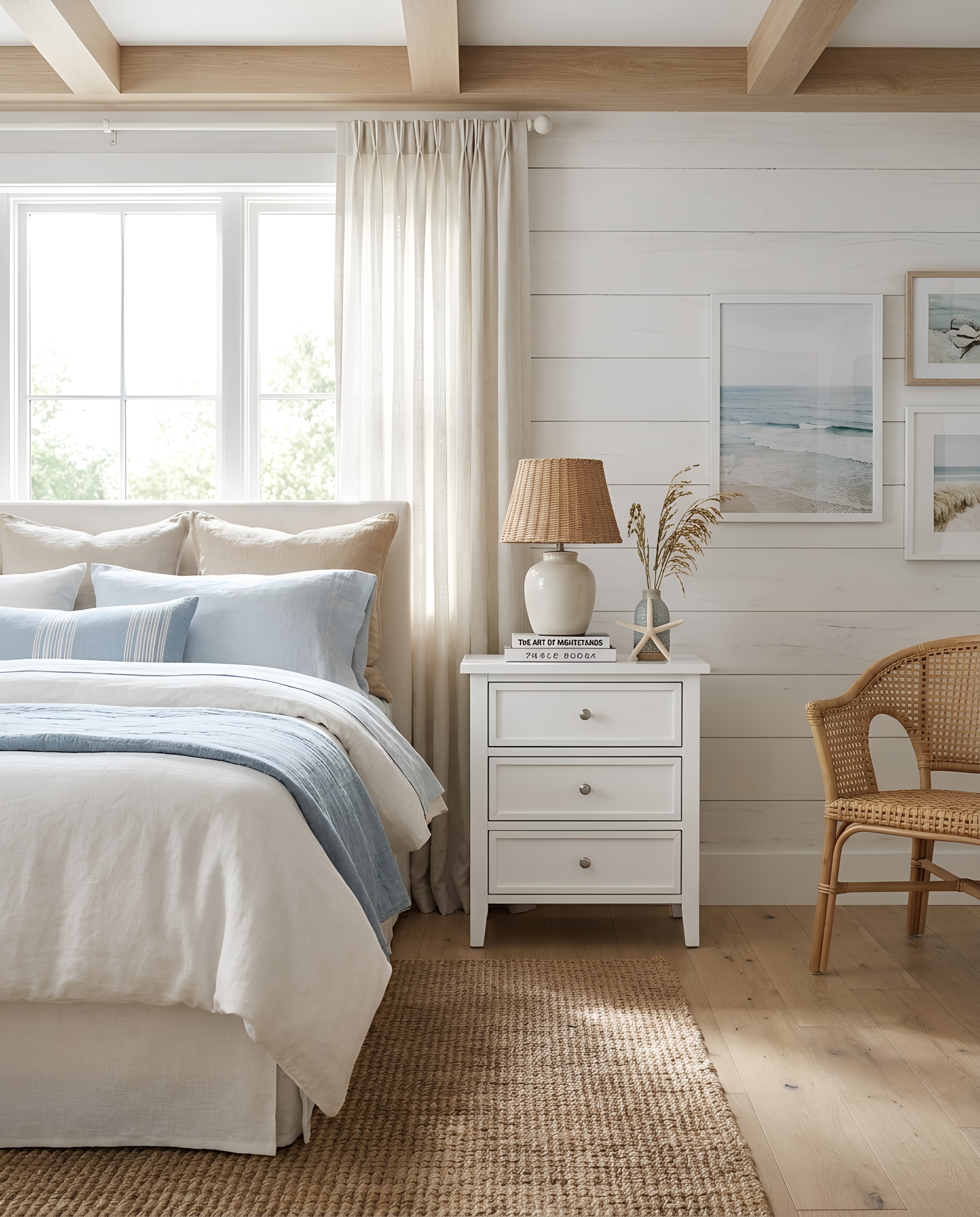 Lawton 3-Drawer Nightstand with Tapered Legs and Nickel Finished Pulls - White – image 3