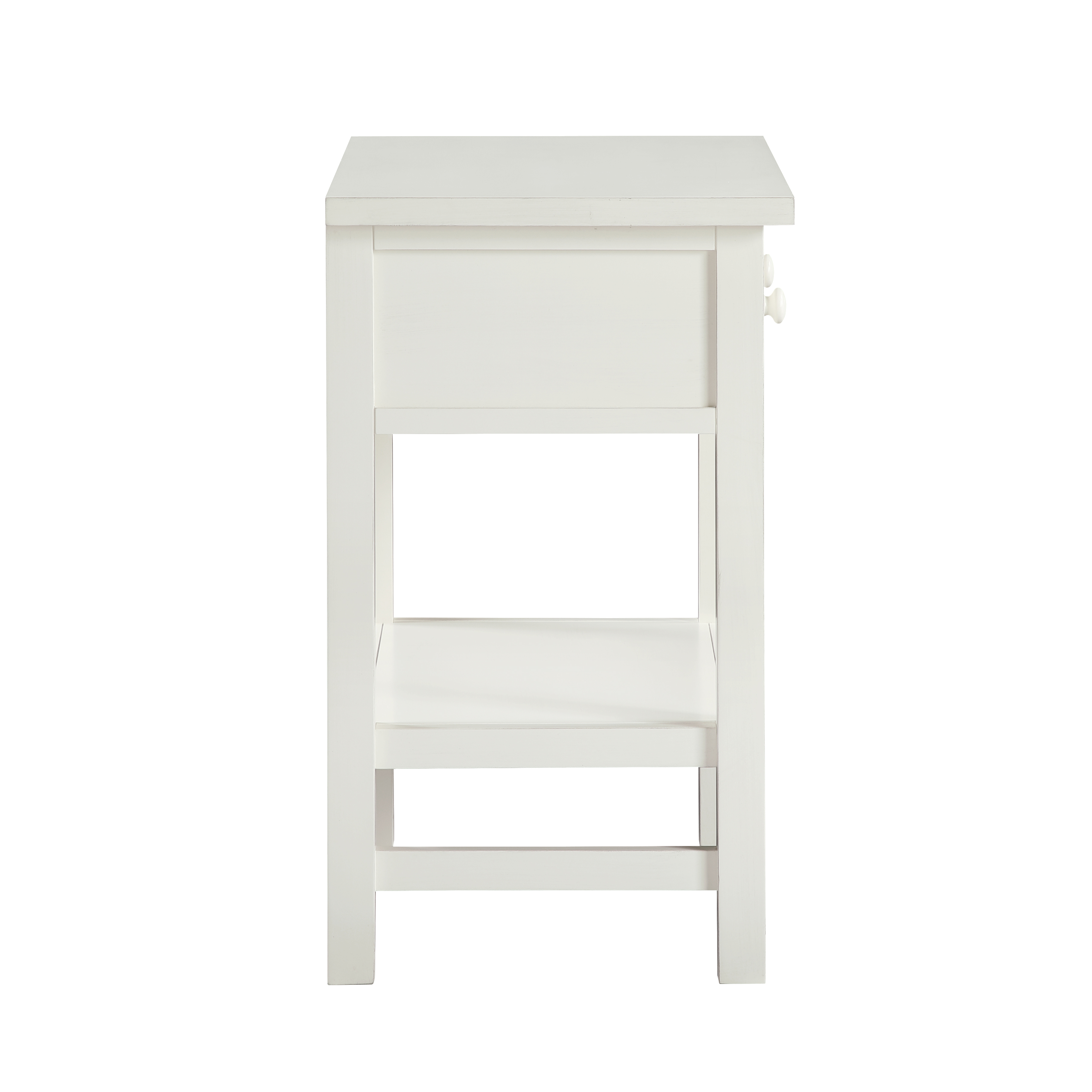 Farmington Farmhouse Style 1-Drawer Storage Nightstand with Shelf – image 5