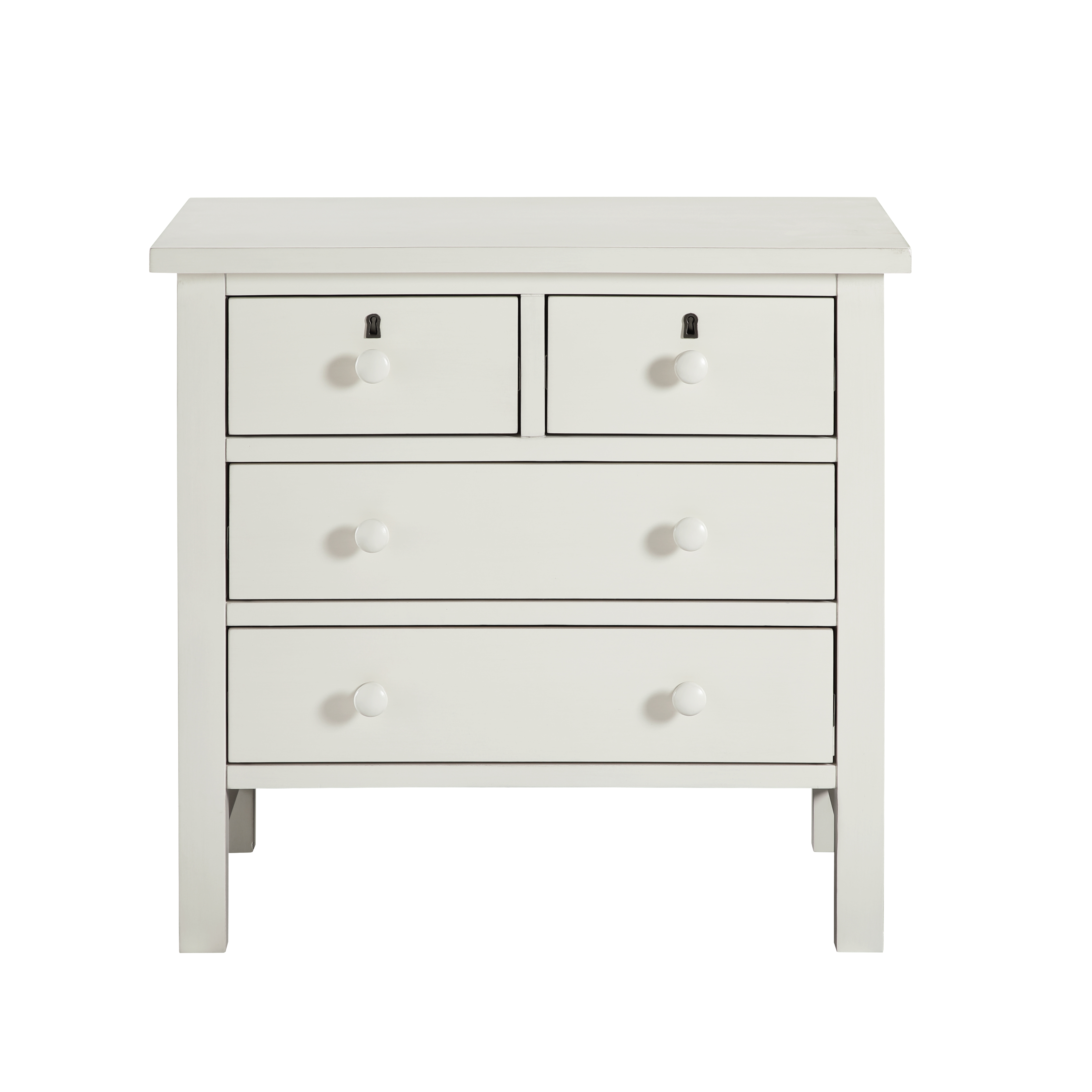Greensboro 4-Drawer Storage Nightstand with Faux Keyhole Accents and Wooden Knobs – image 4