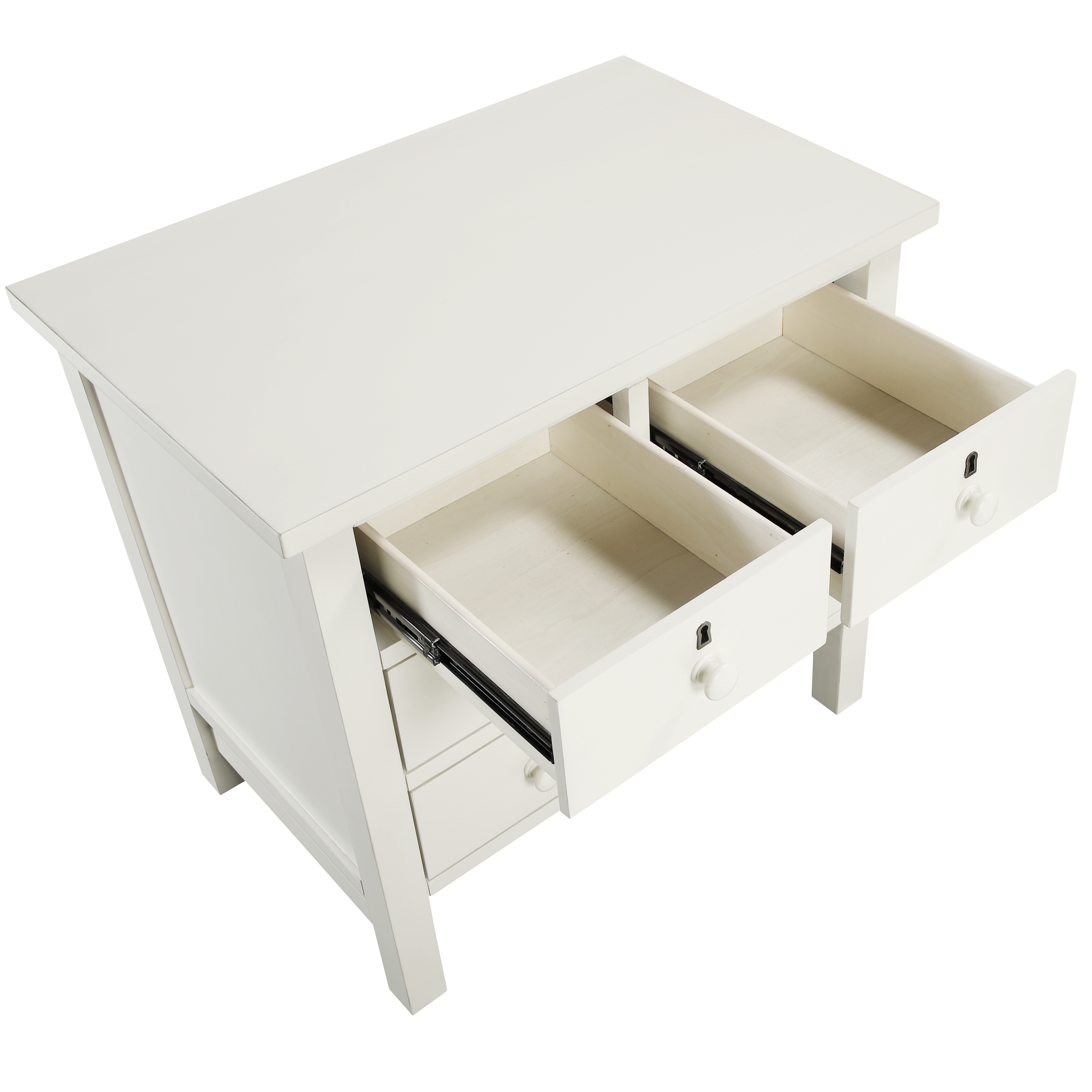 Greensboro 4-Drawer Storage Nightstand with Faux Keyhole Accents and Wooden Knobs – image 9
