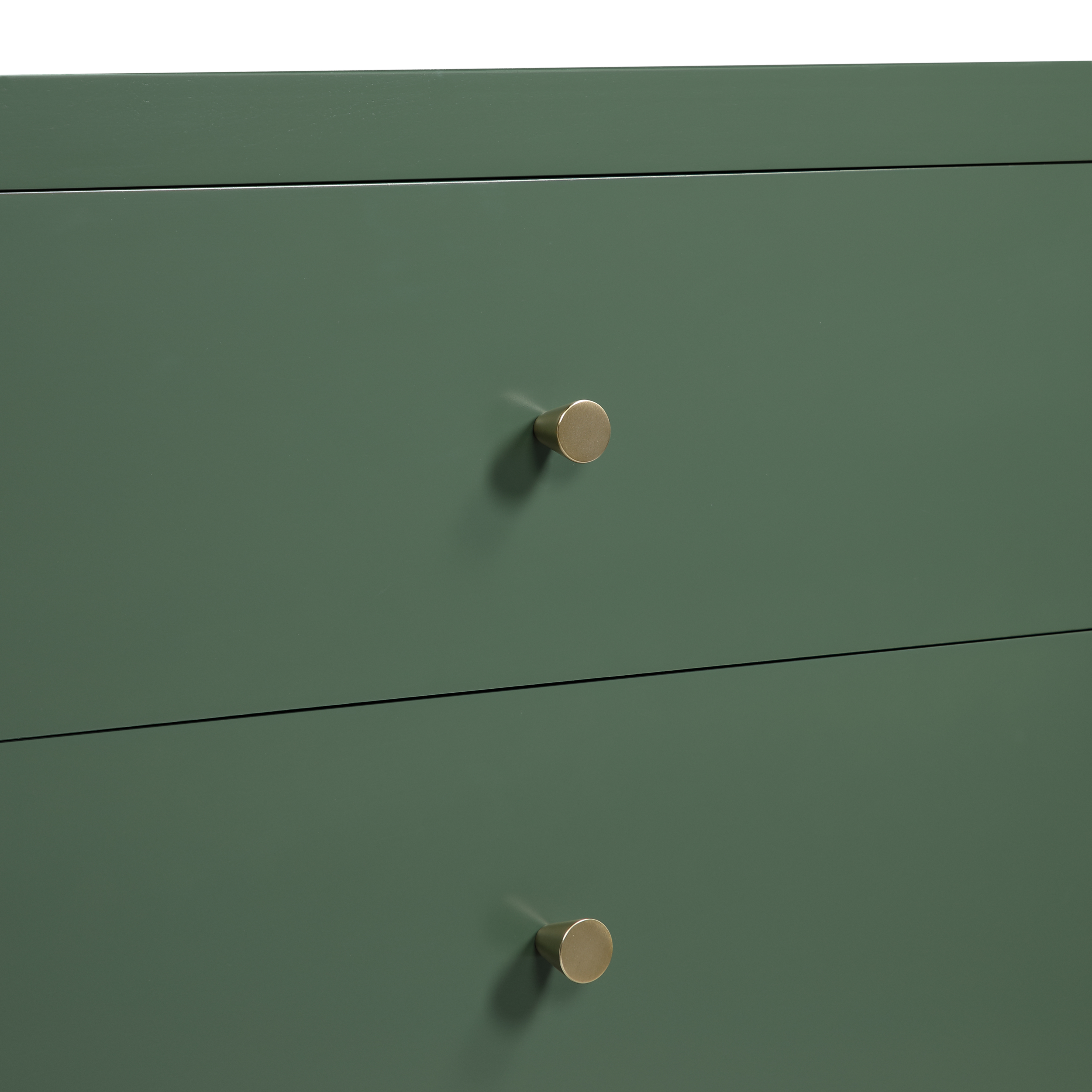 Newburgh 3-Drawer Nightstand with Brushed Gold Knobs - No Assembly Required - Vintage Green – image 11