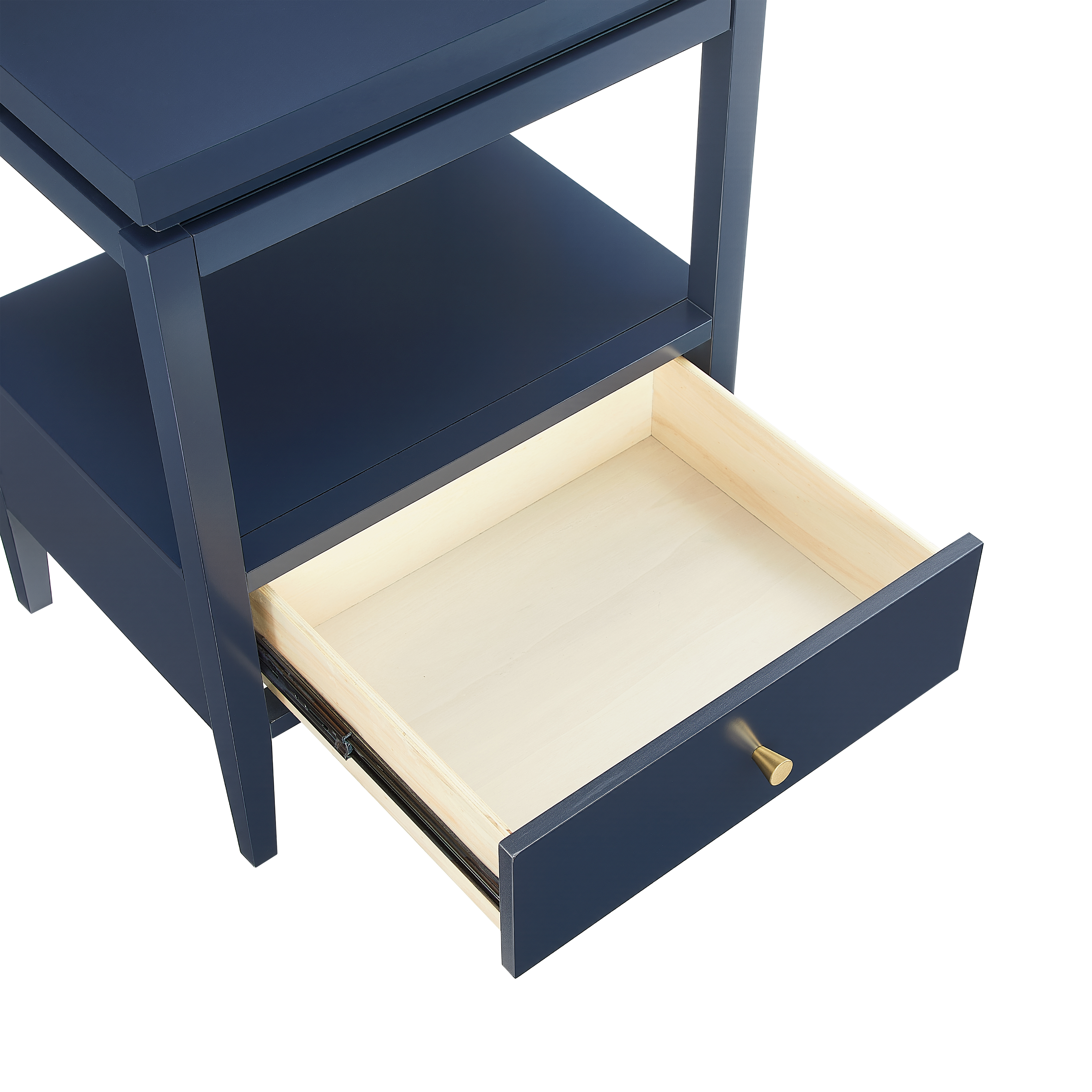 Olathe 1-Drawer Nightstand with Floating Top and Hidden Pull-Out Tray – image 10