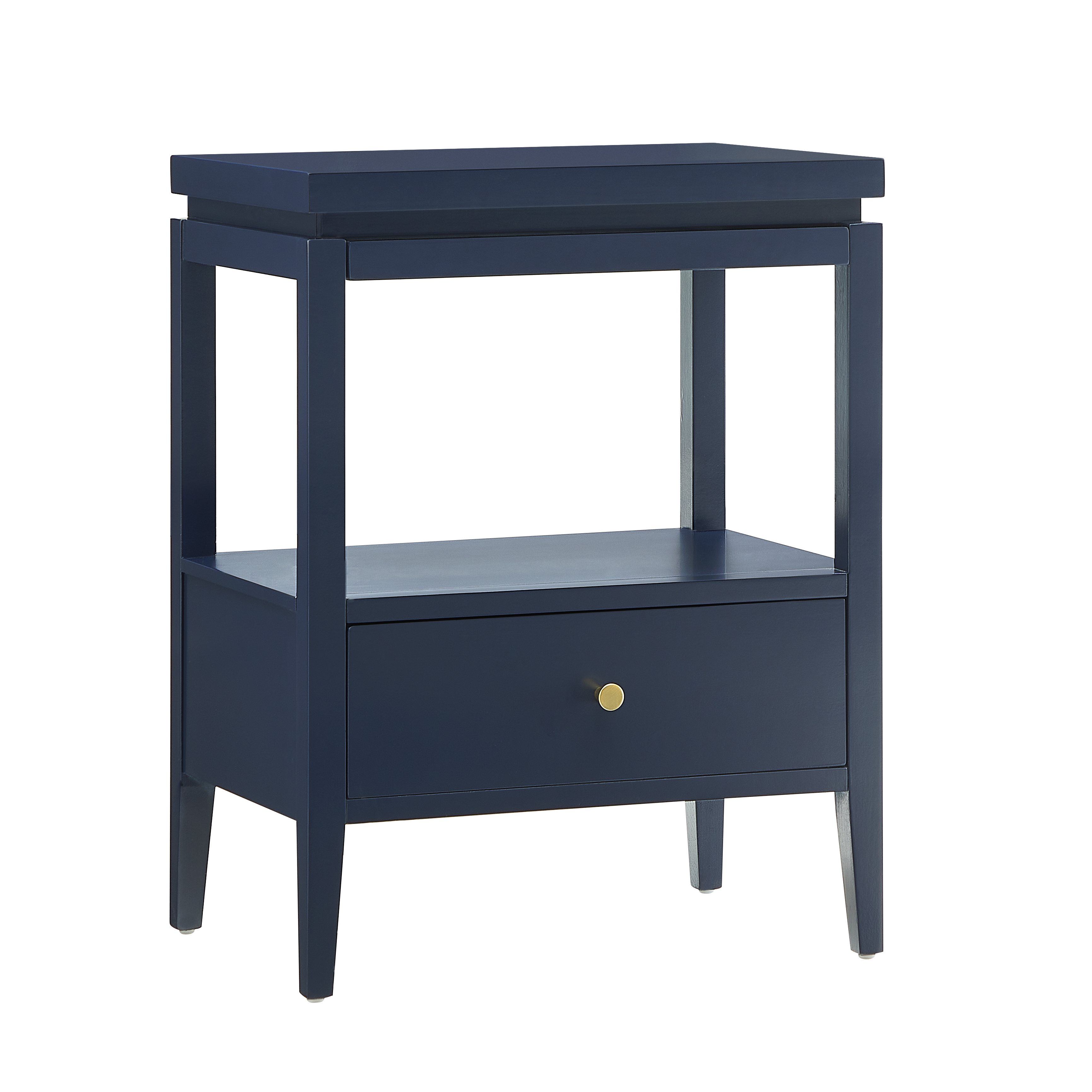 Olathe 1-Drawer Nightstand with Floating Top and Hidden Pull-Out Tray – image 4