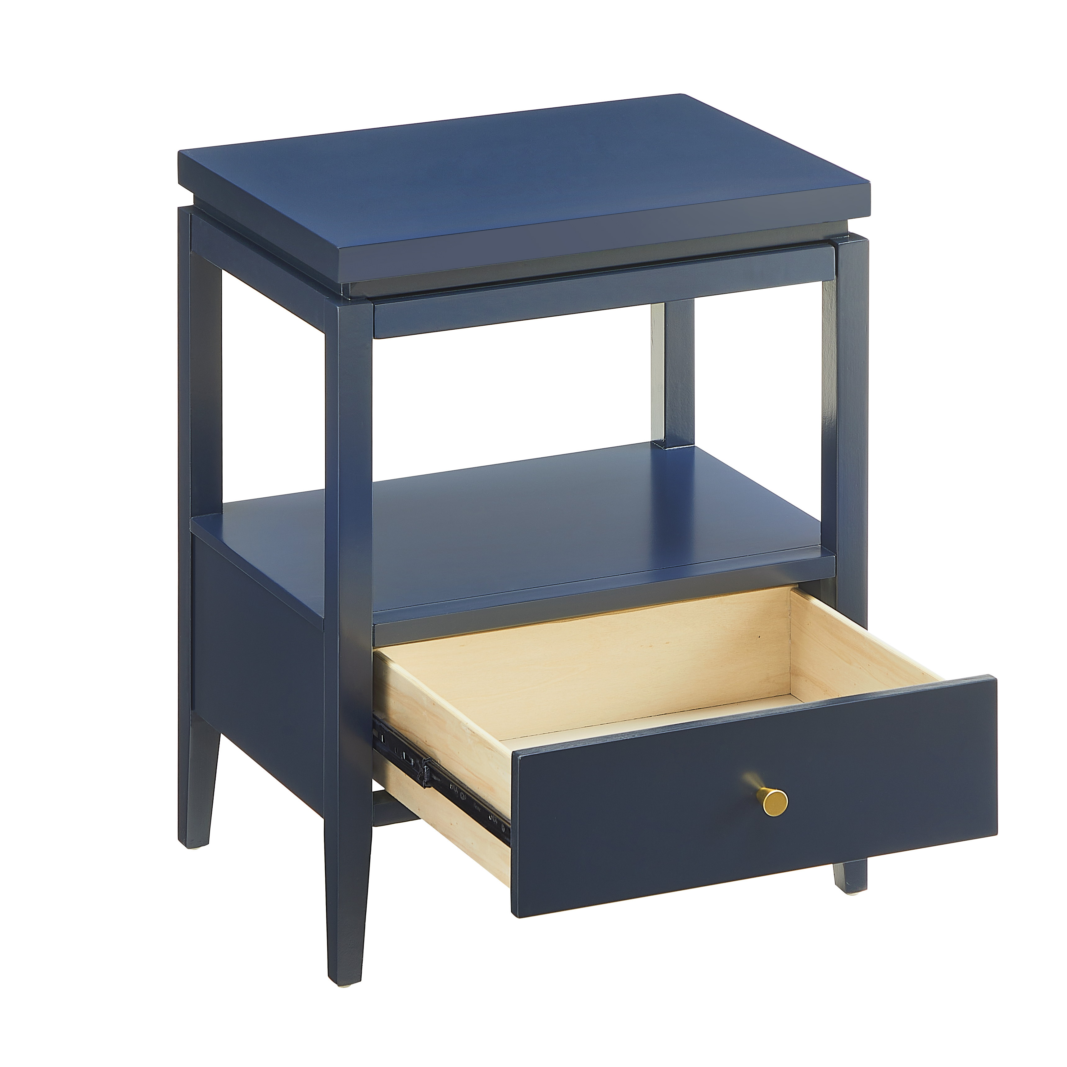 Olathe 1-Drawer Nightstand with Floating Top and Hidden Pull-Out Tray – image 5