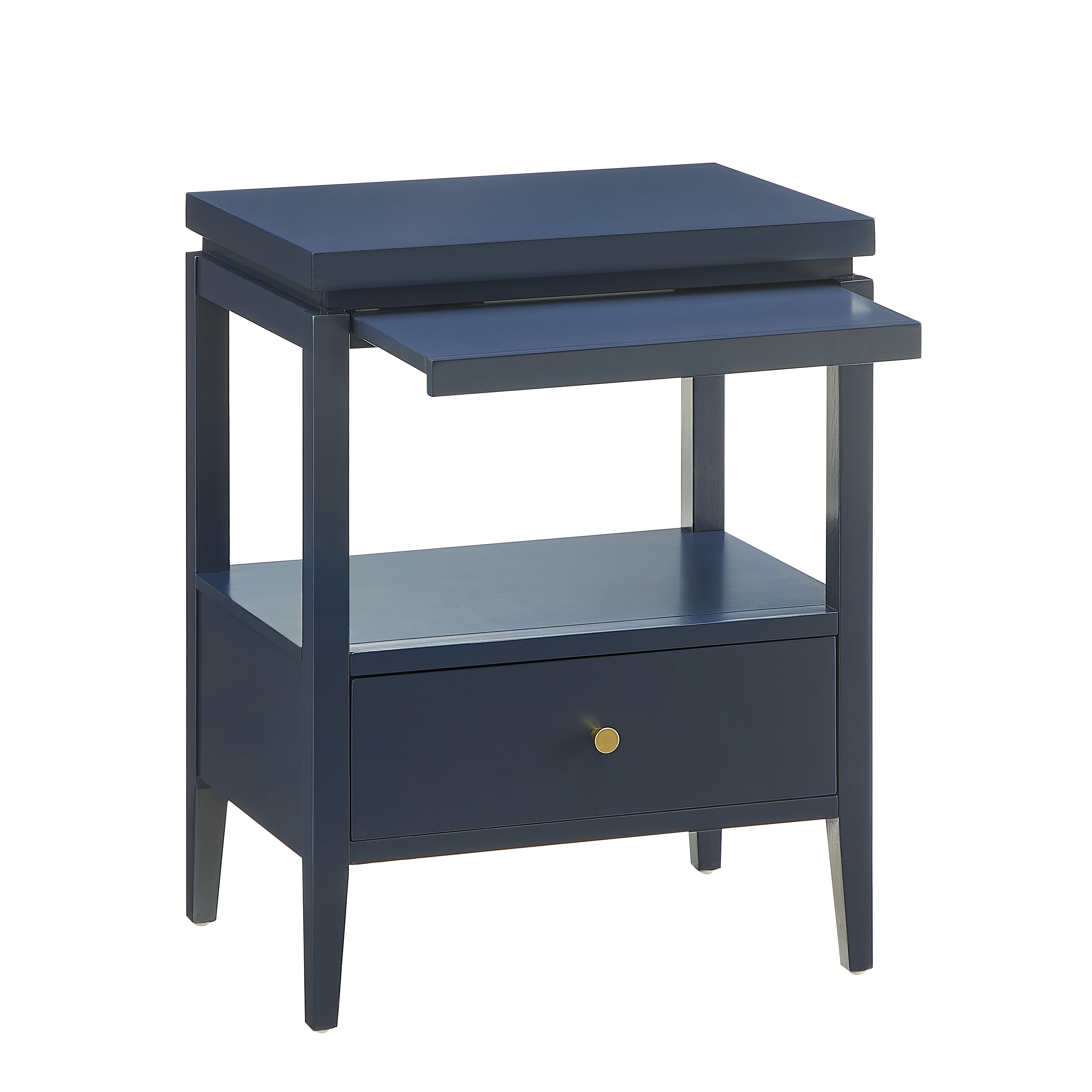 Olathe 1-Drawer Nightstand with Floating Top and Hidden Pull-Out Tray – image 6
