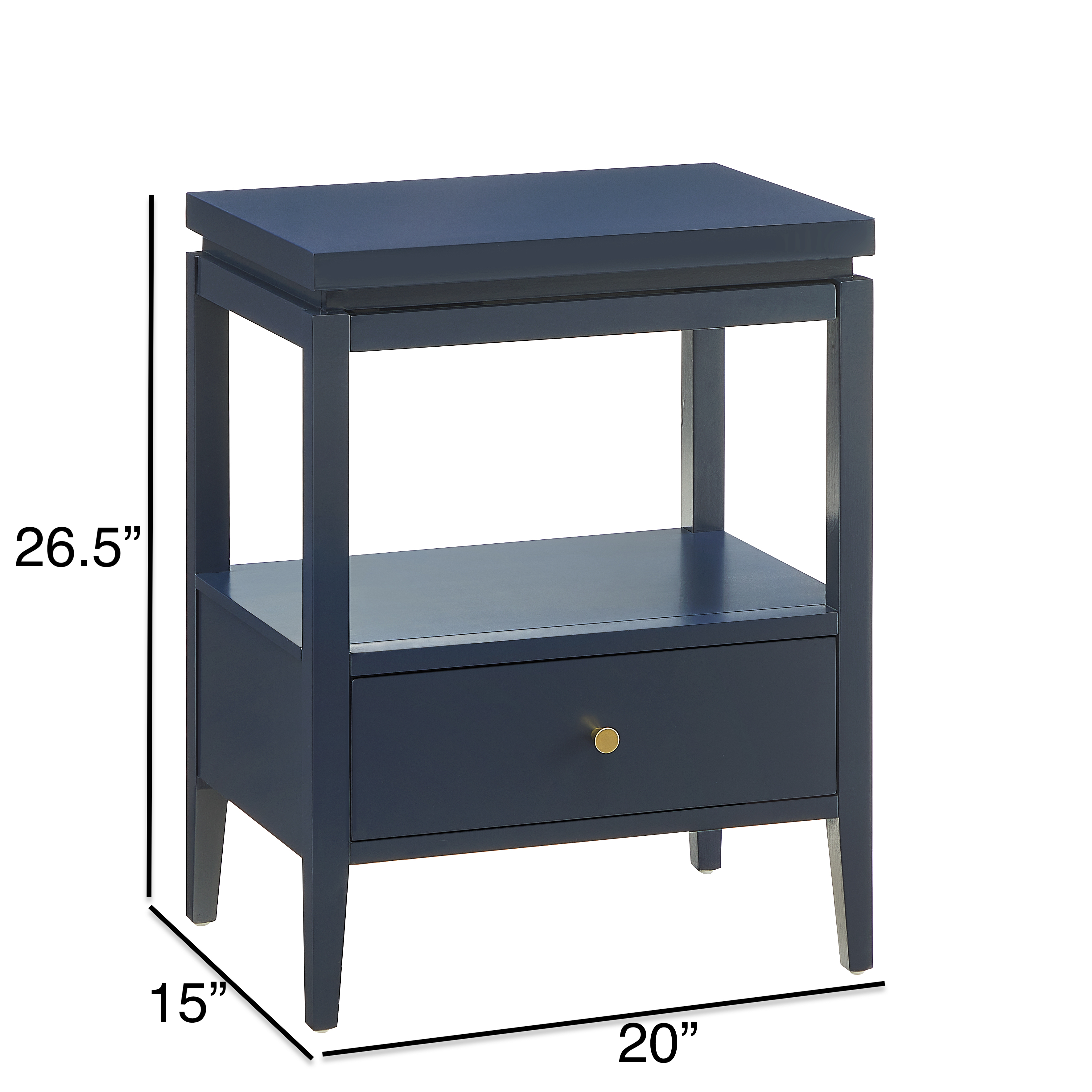 Olathe 1-Drawer Nightstand with Floating Top and Hidden Pull-Out Tray – image 12
