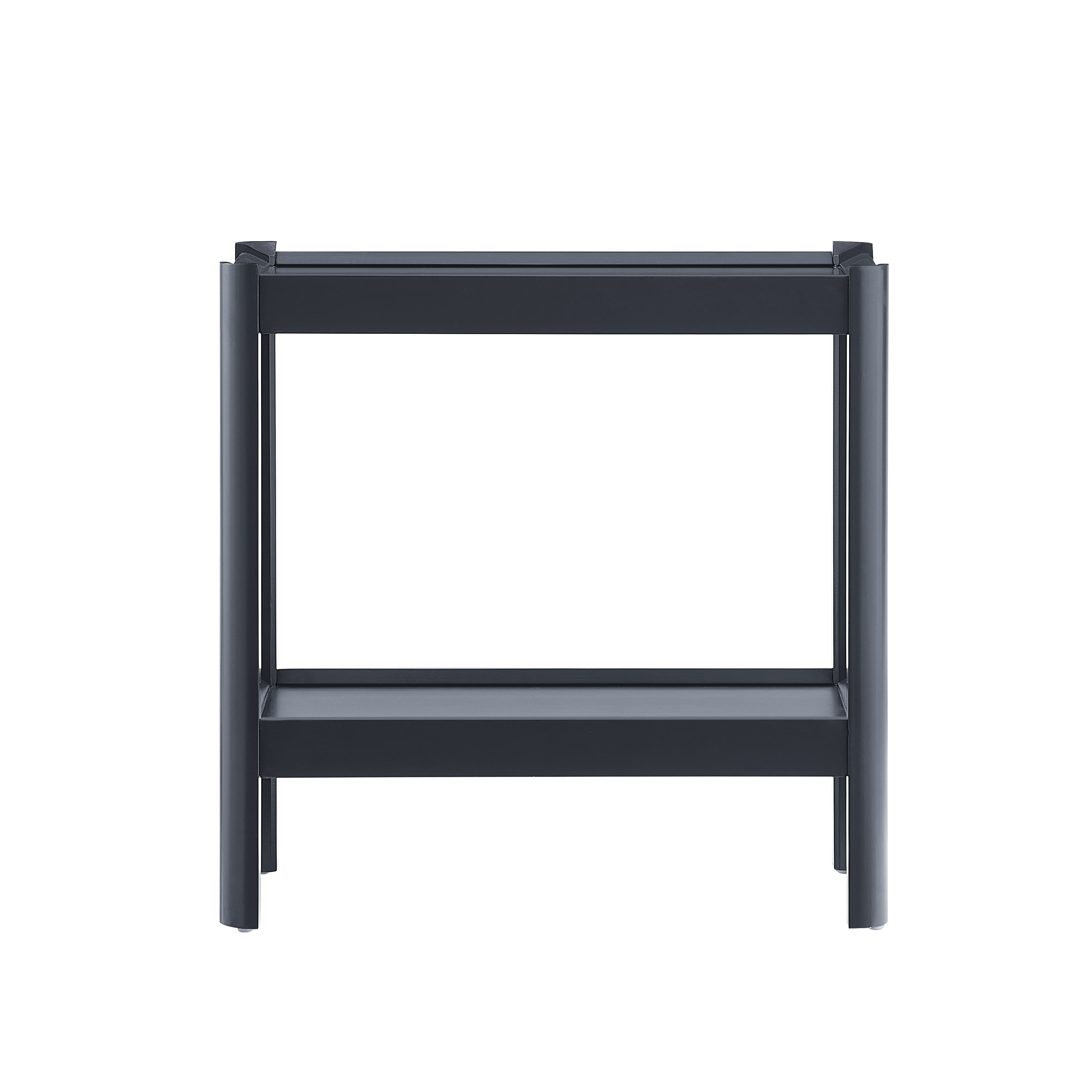 Yulin Modern Minimalist 22"H Side Table with Raised Edges and Open Shelves – image 4