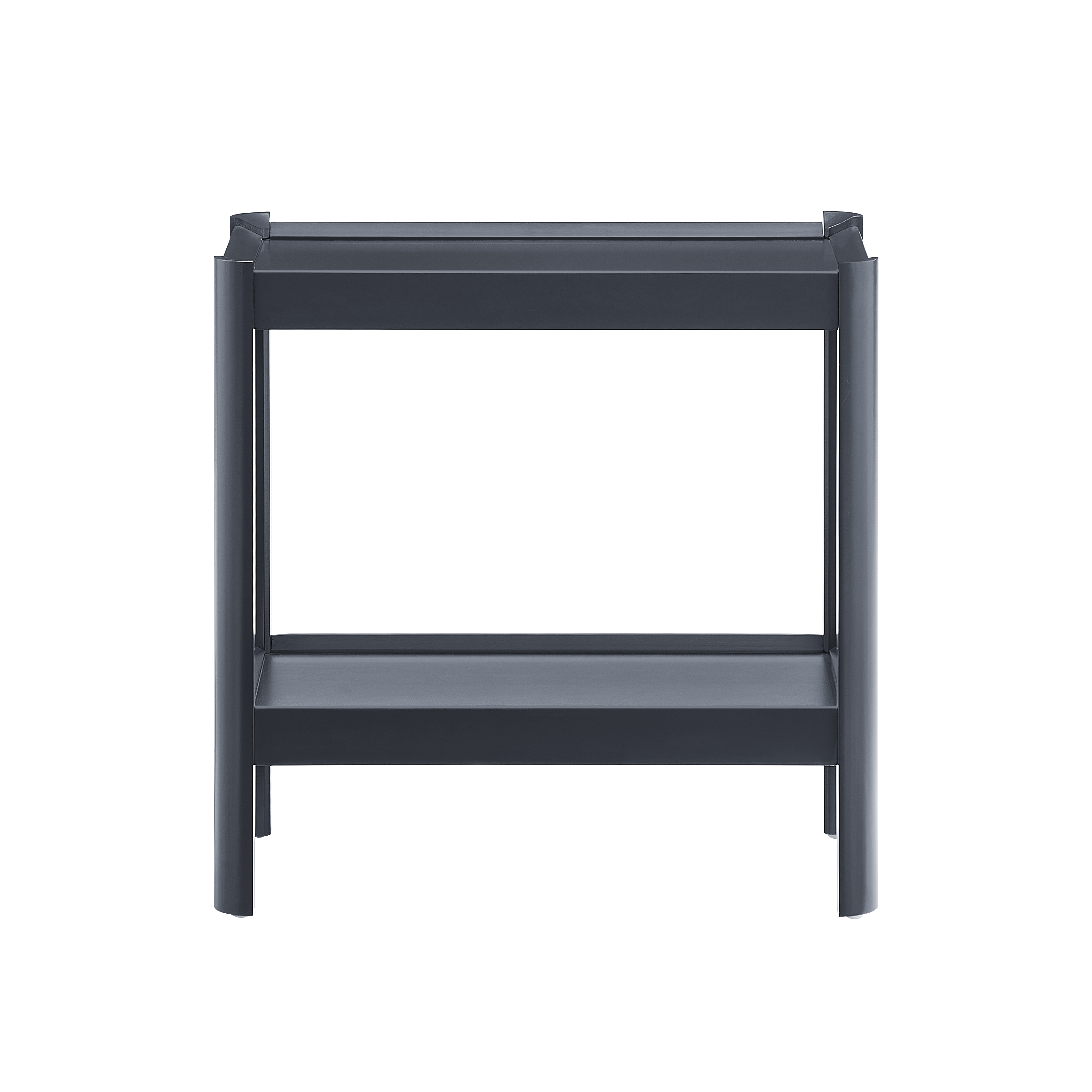 Yulin Modern Minimalist 22"H Side Table with Raised Edges and Open Shelves – image 5