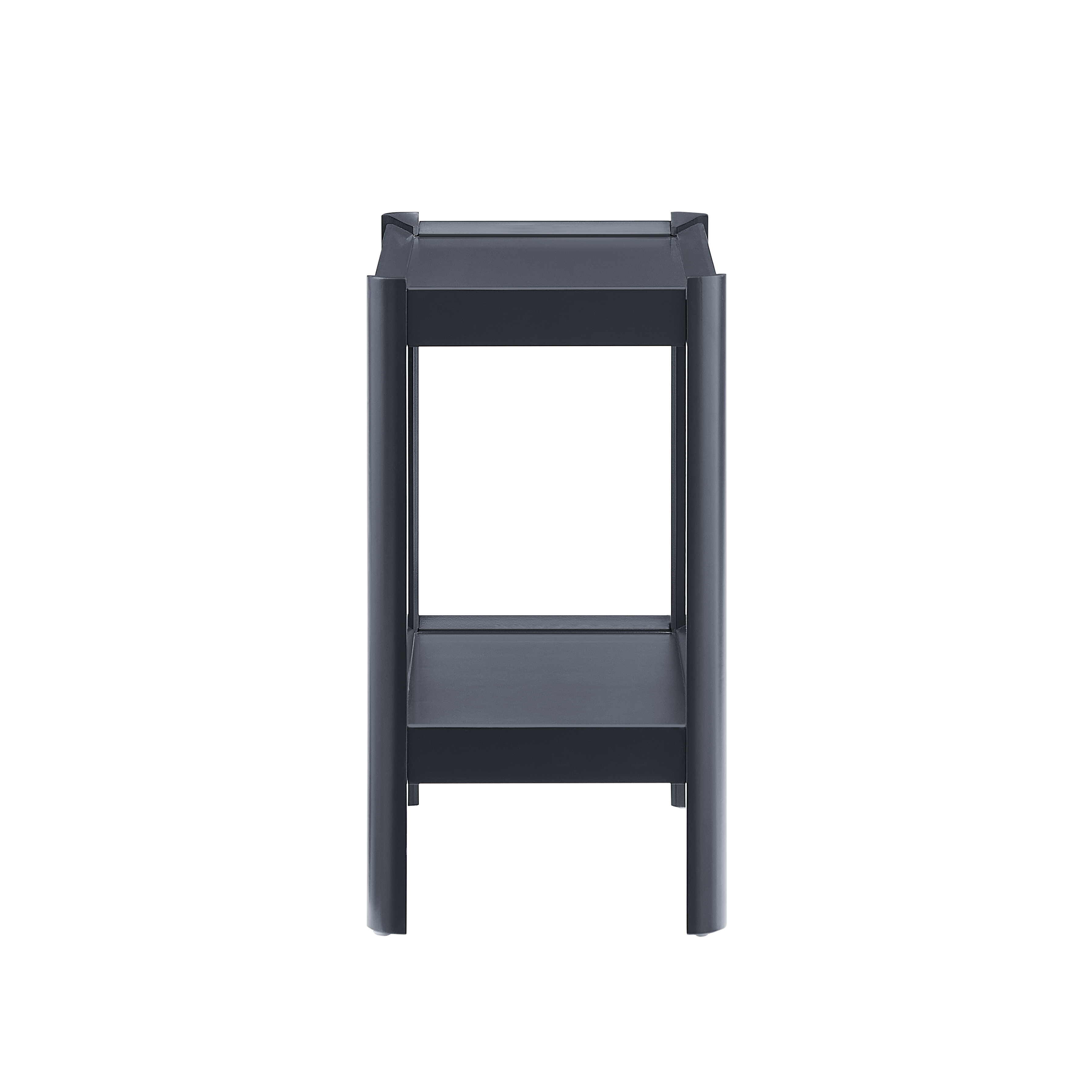 Yulin Modern Minimalist 22"H Side Table with Raised Edges and Open Shelves – image 6