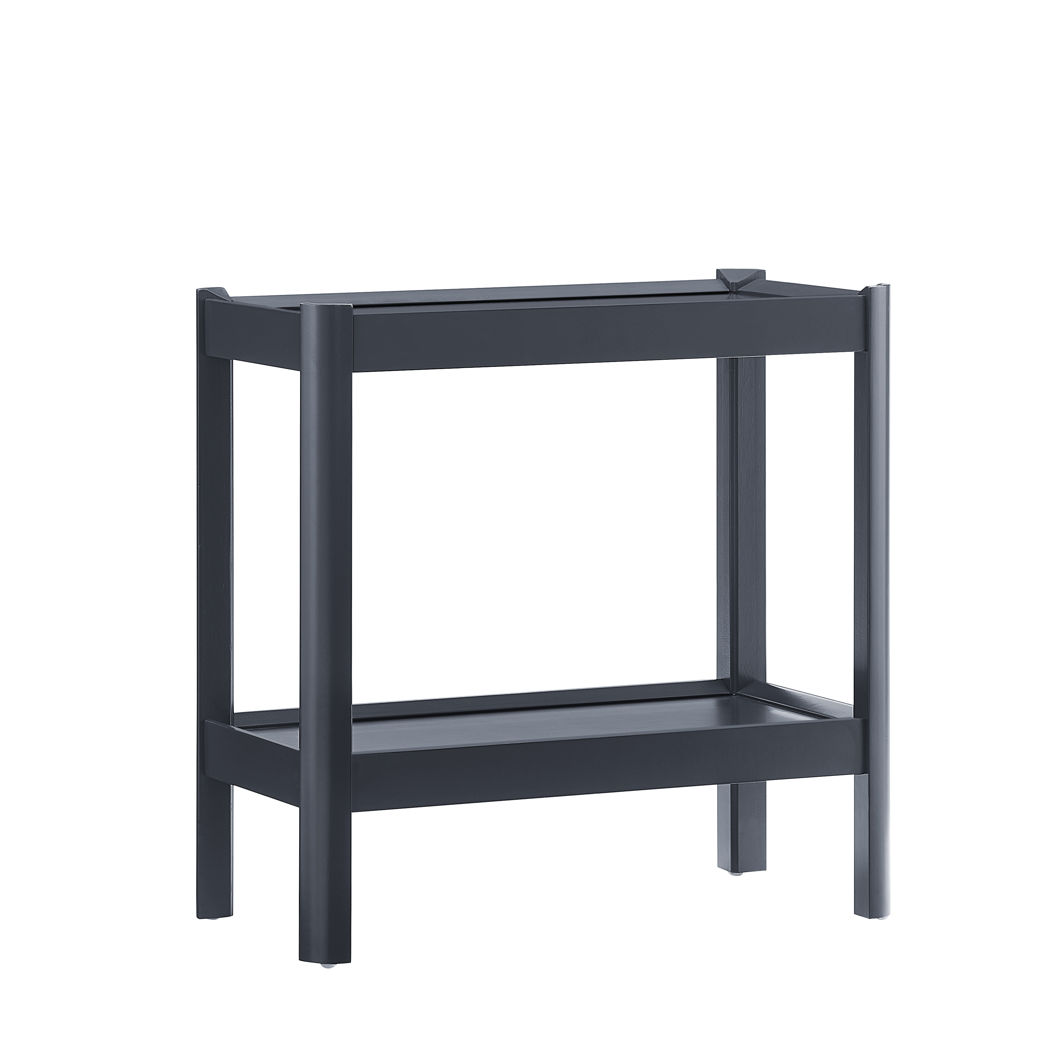 Yulin Modern Minimalist 22"H Side Table with Raised Edges and Open Shelves – image 7