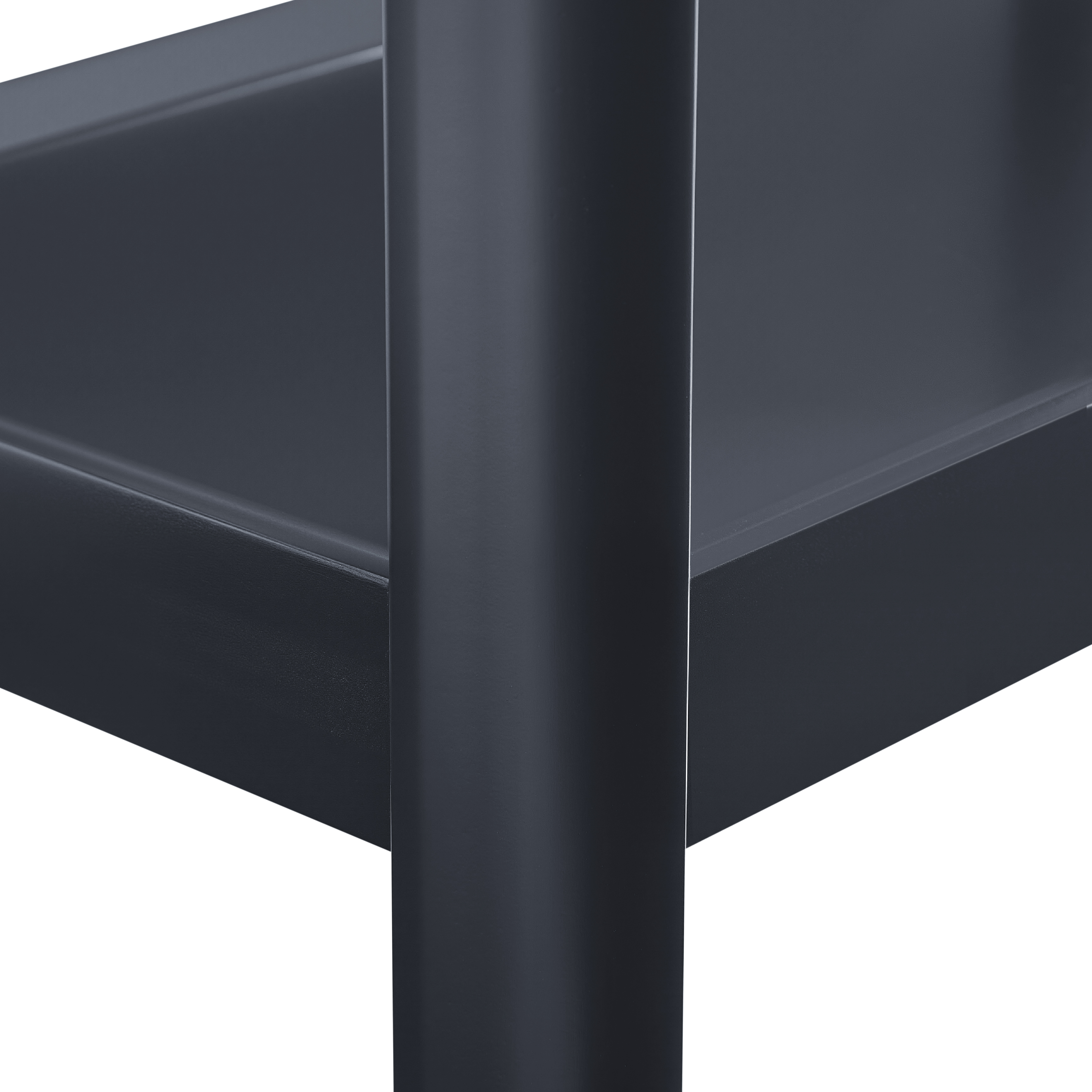 Yulin Modern Minimalist 22"H Side Table with Raised Edges and Open Shelves – image 9